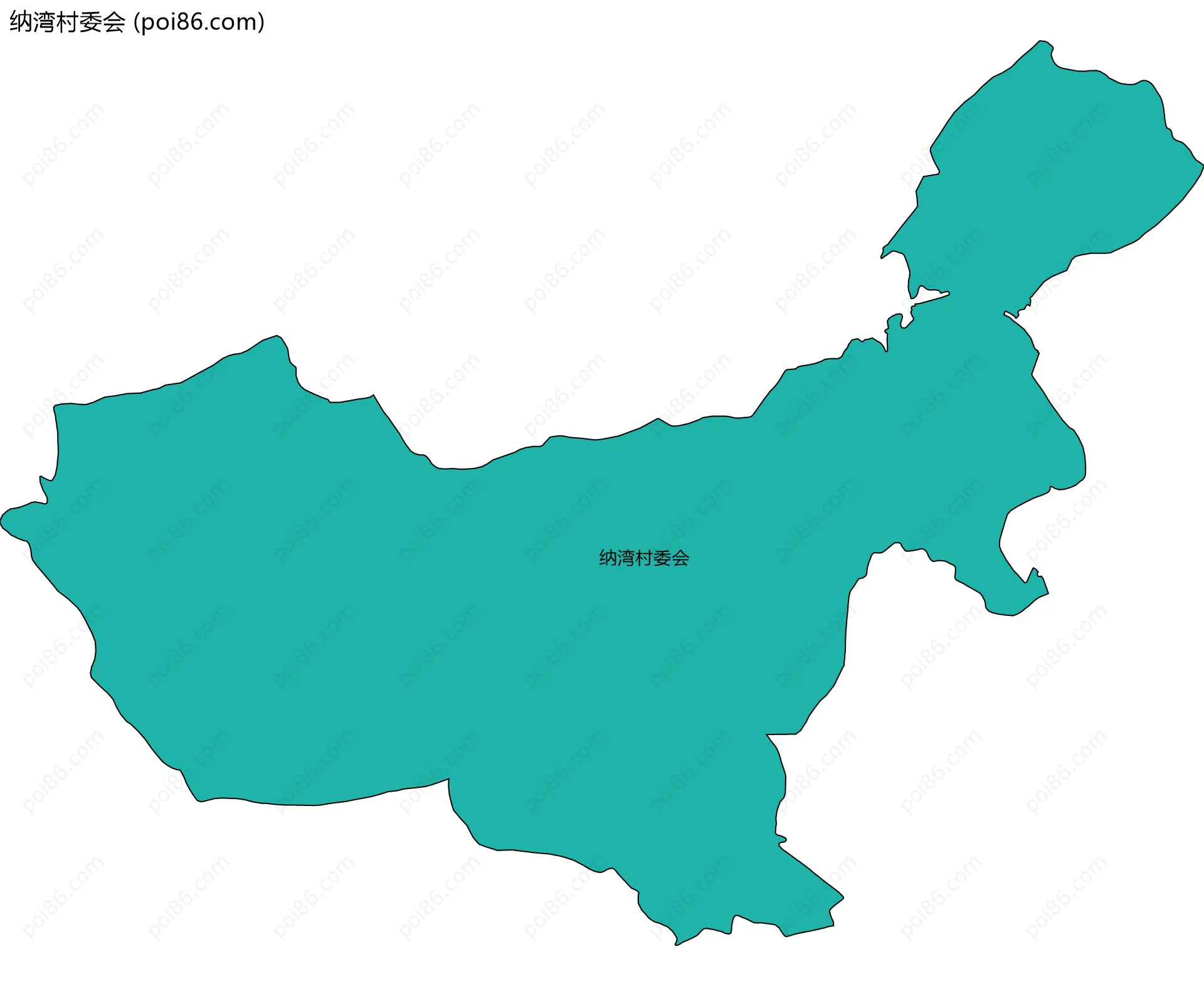 纳湾村委会边界地图