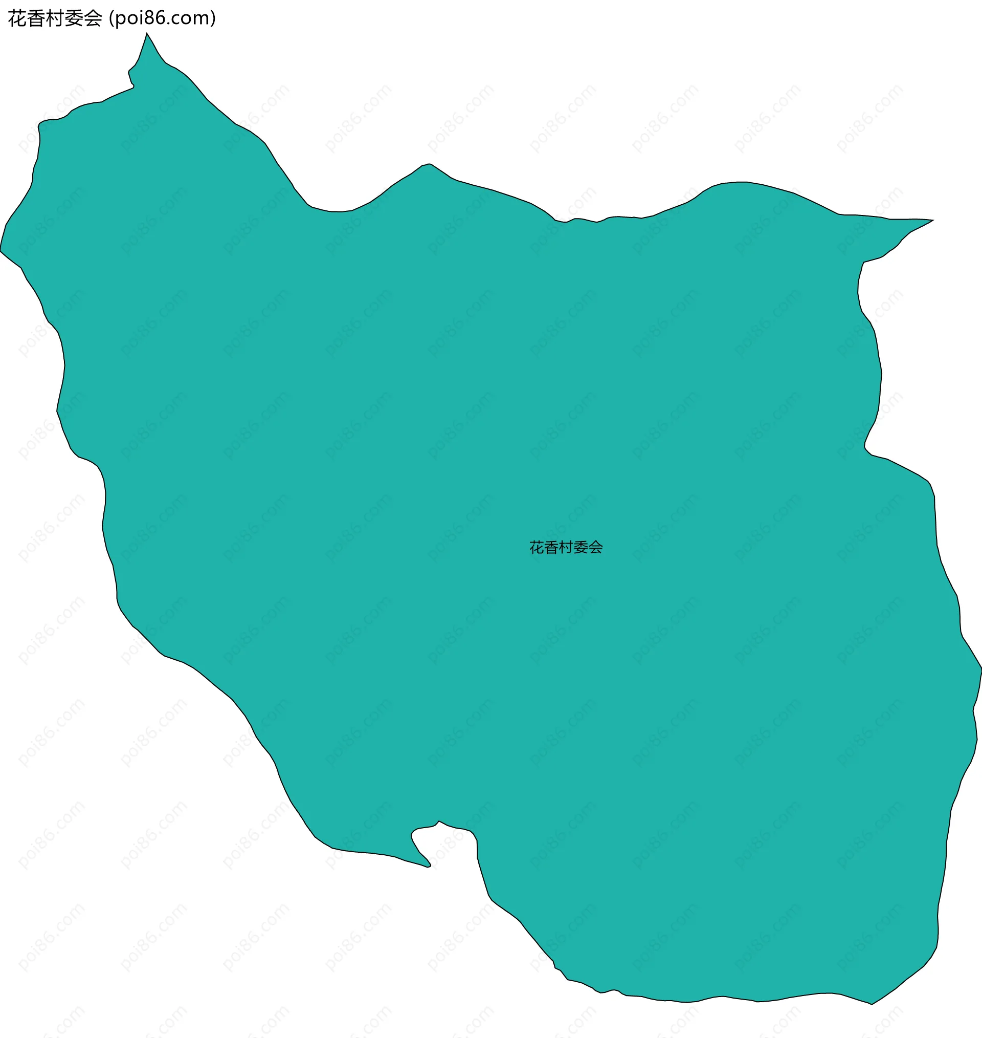 花香村委会边界地图