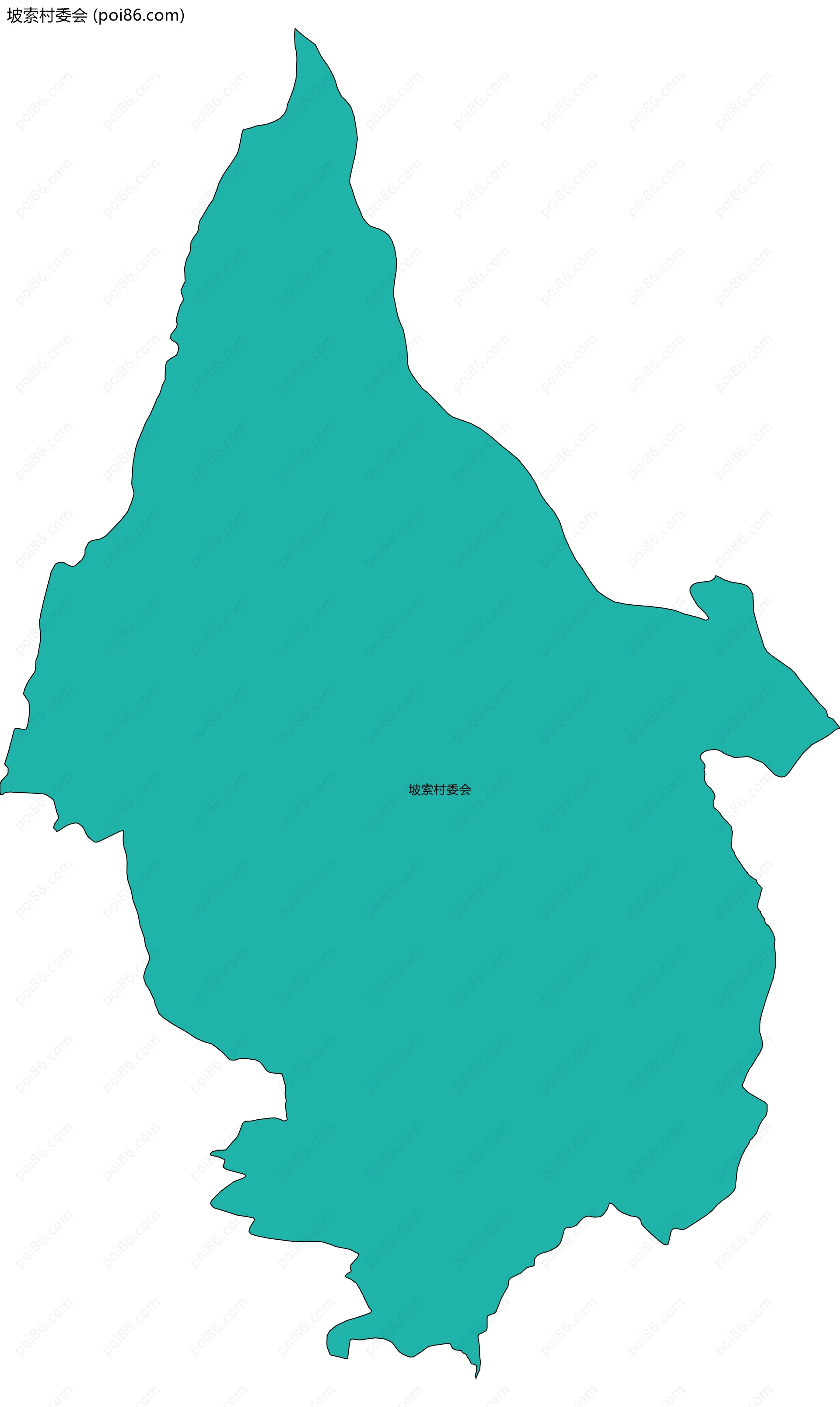 坡索村委会边界地图