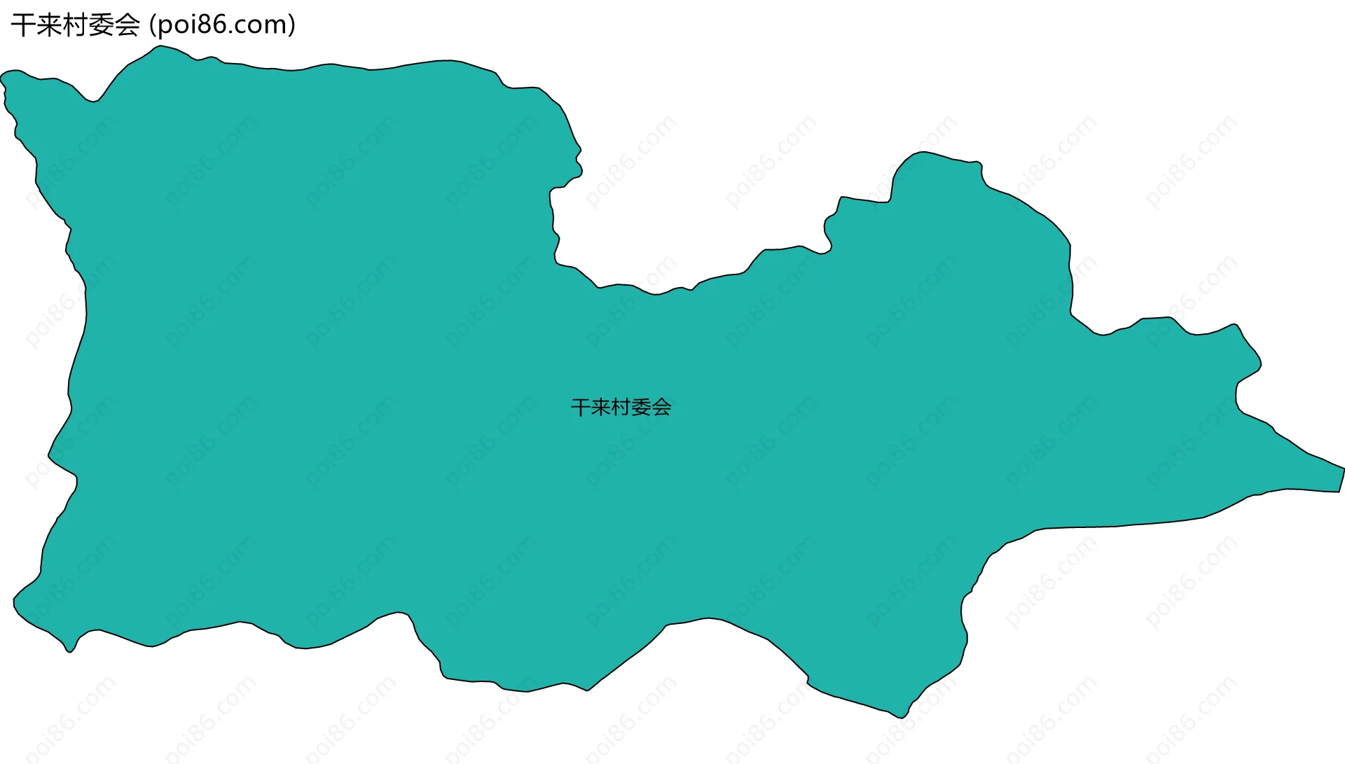 干来村委会边界地图