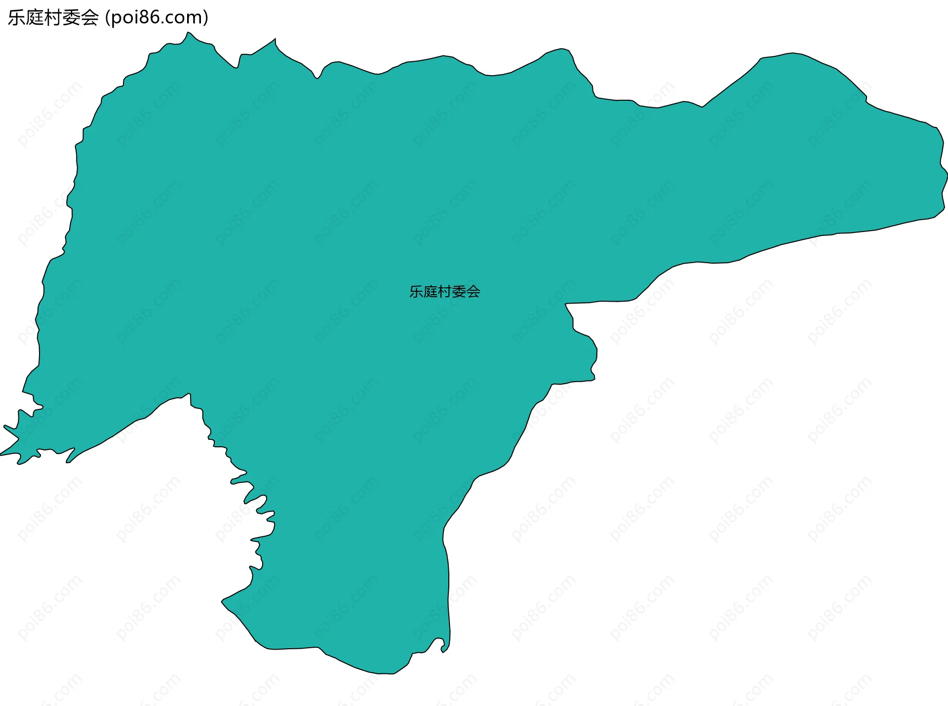 乐庭村委会边界地图
