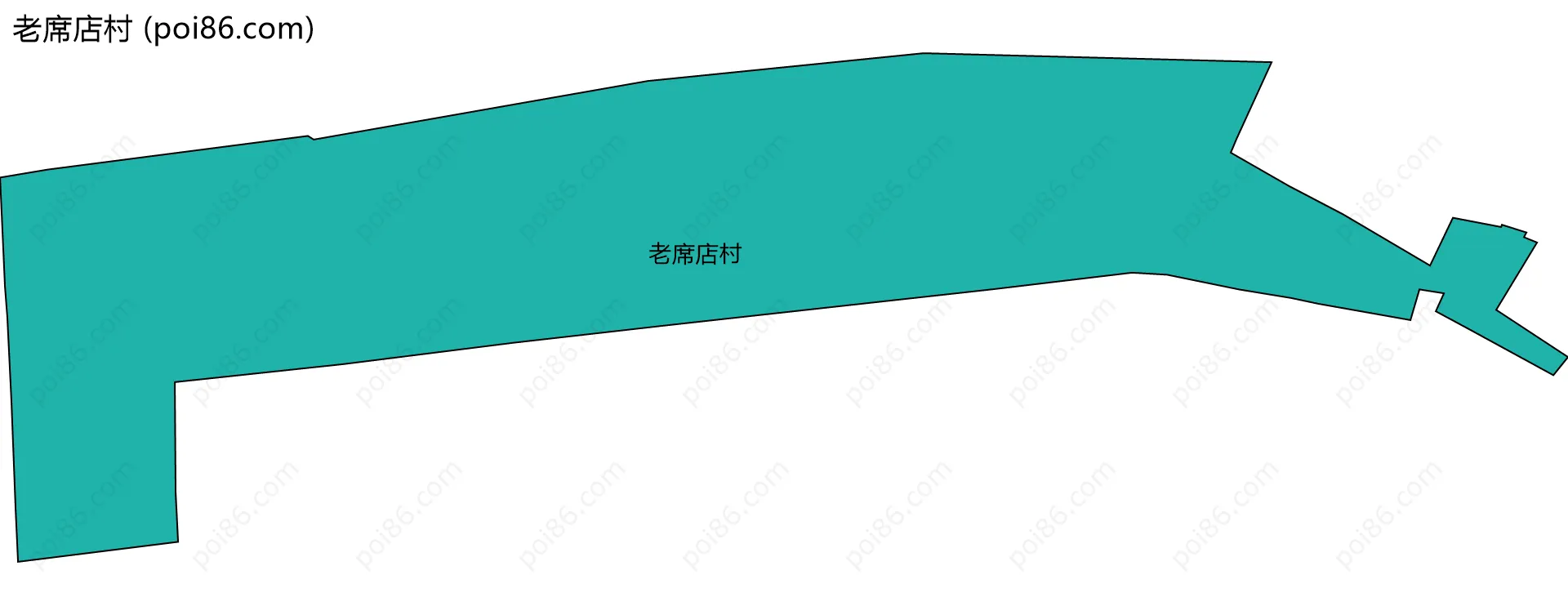 老席店村边界地图