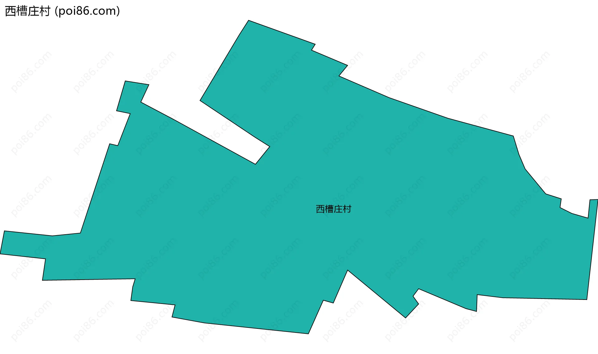 西槽庄村边界地图