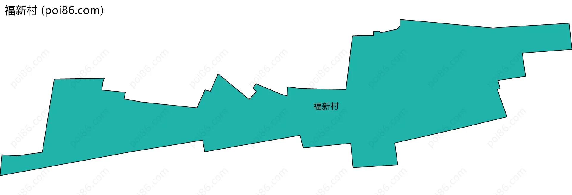 福新村边界地图