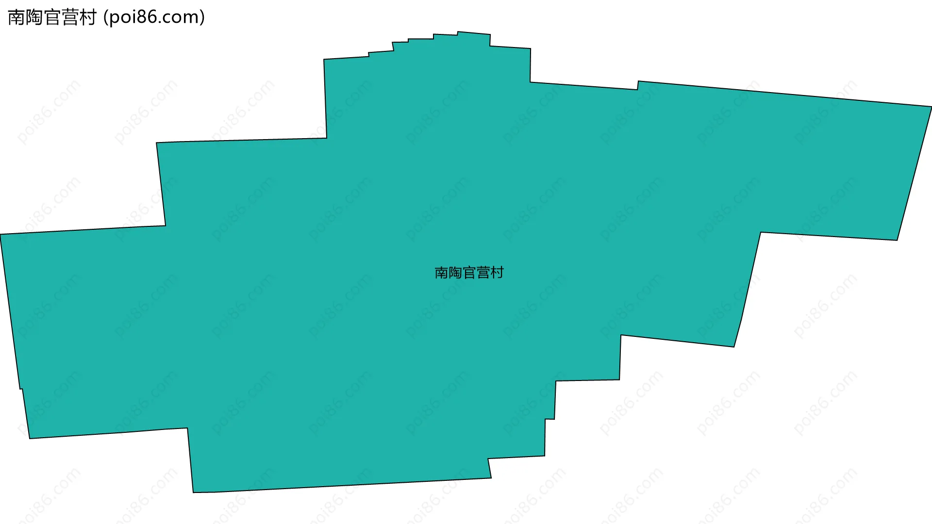 南陶官营村边界地图