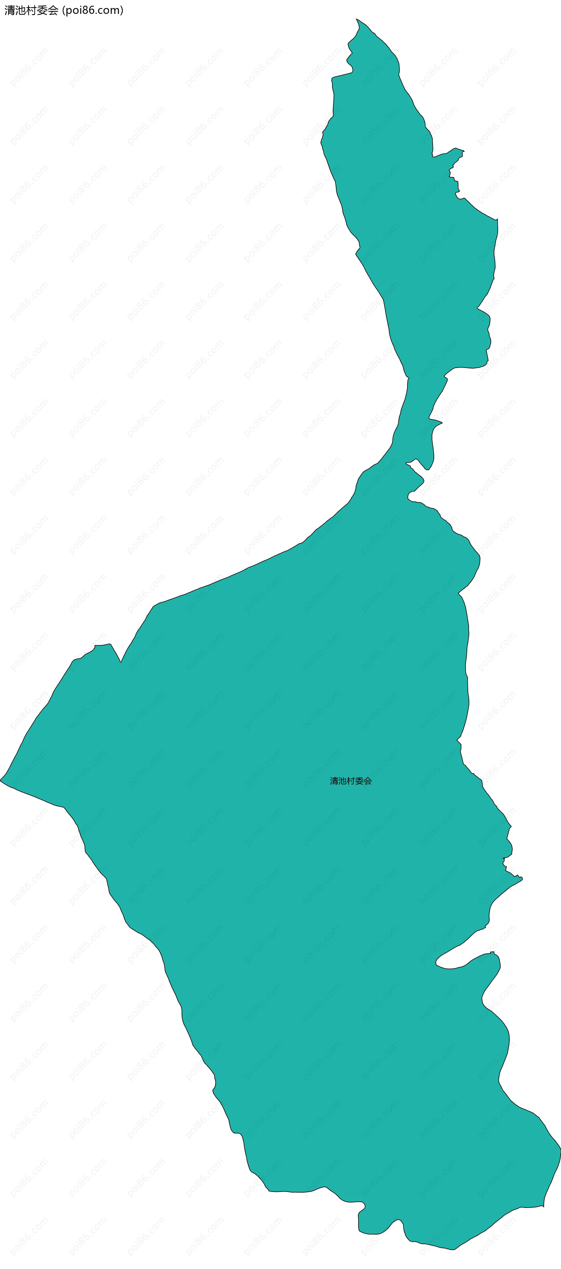 清池村委会边界地图