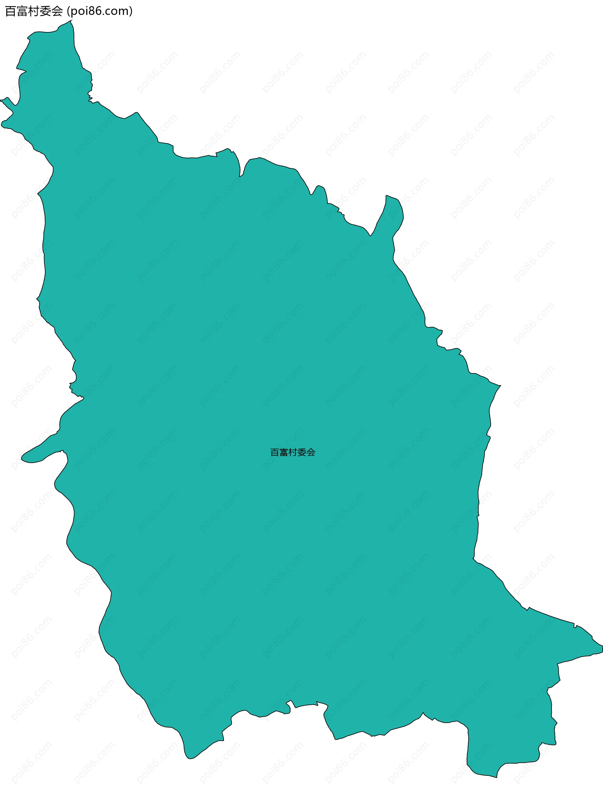 百富村委会边界地图