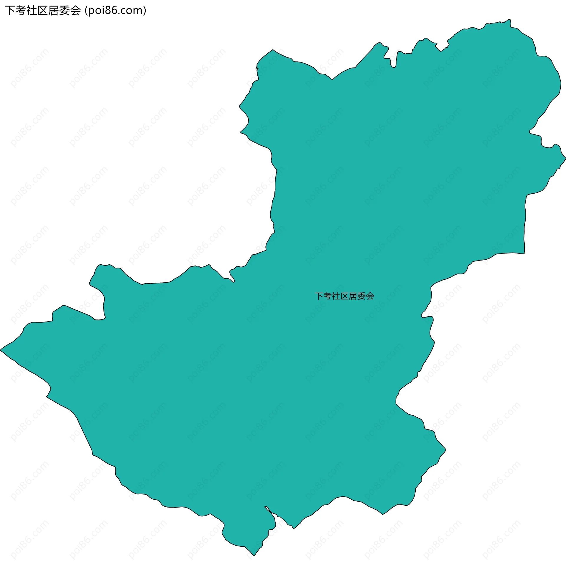 下考社区居委会边界地图