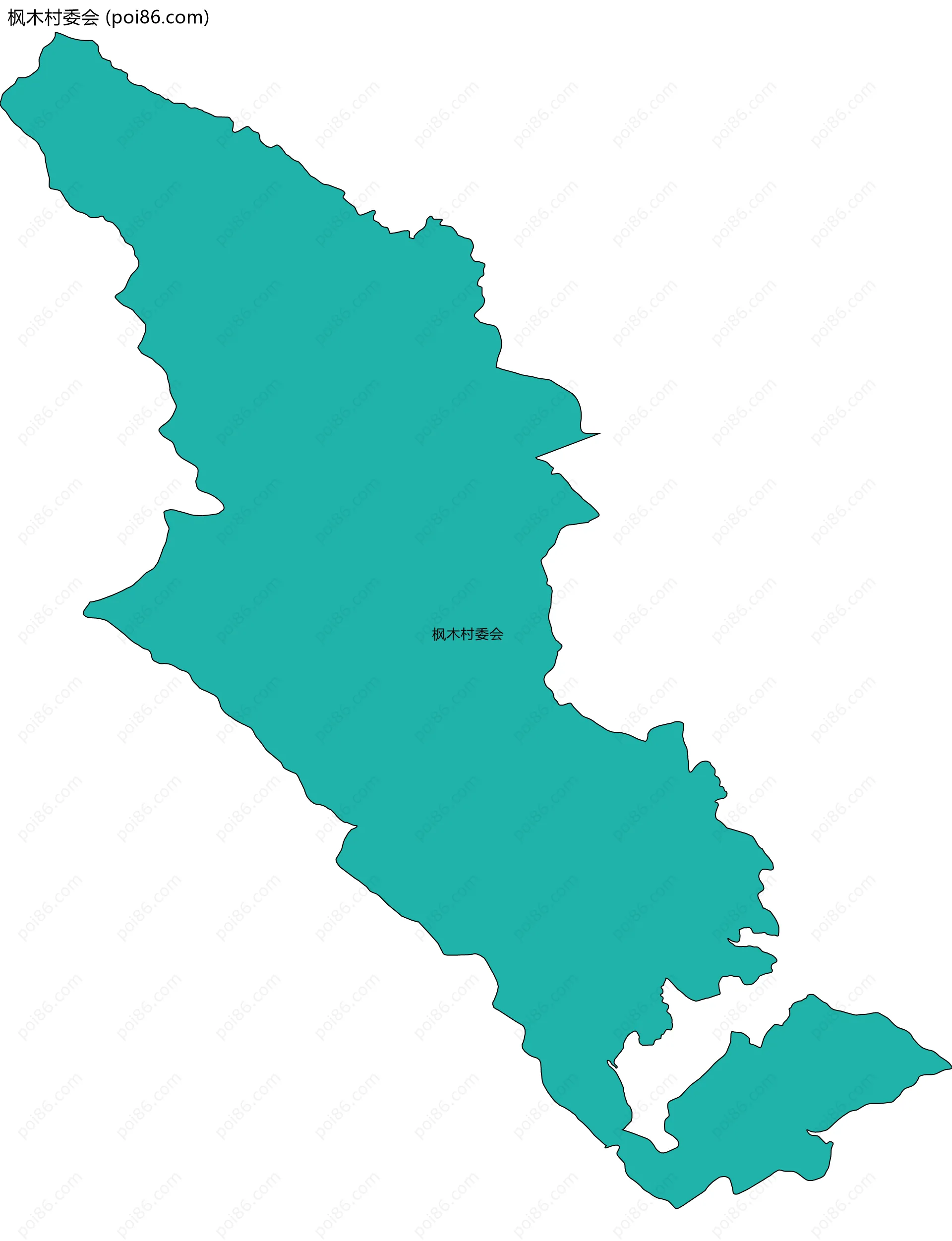 枫木村委会边界地图