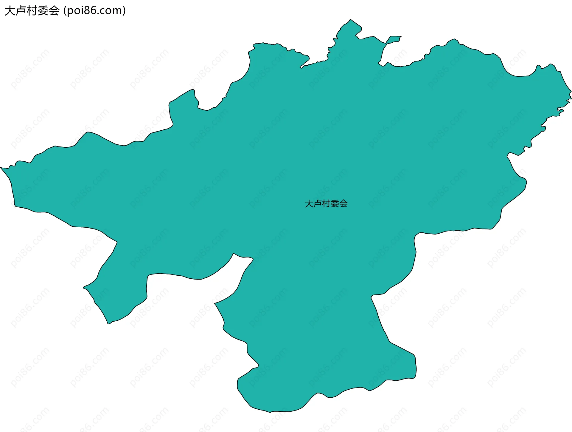 大卢村委会边界地图