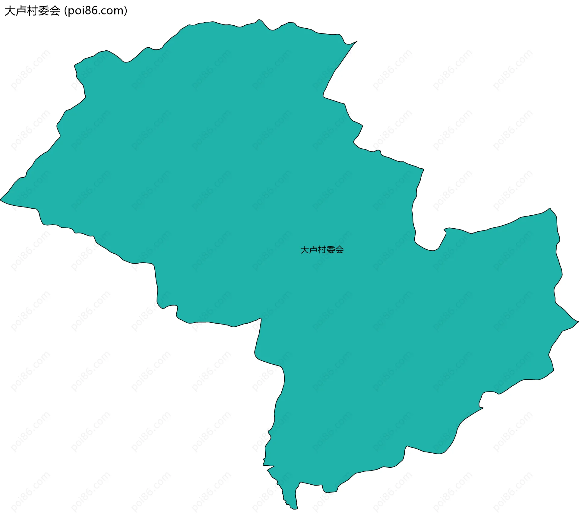 大卢村委会边界地图