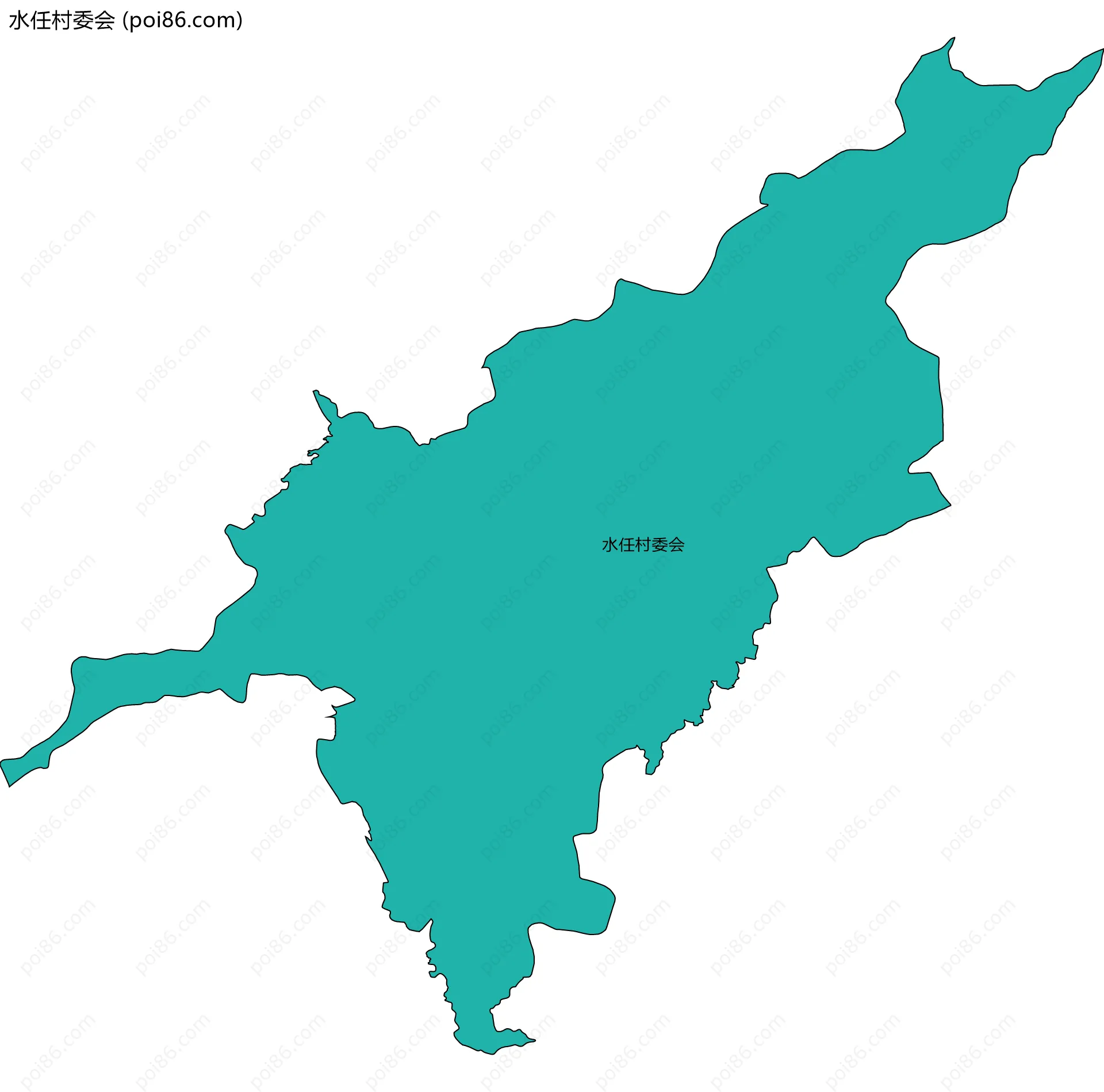 水任村委会边界地图