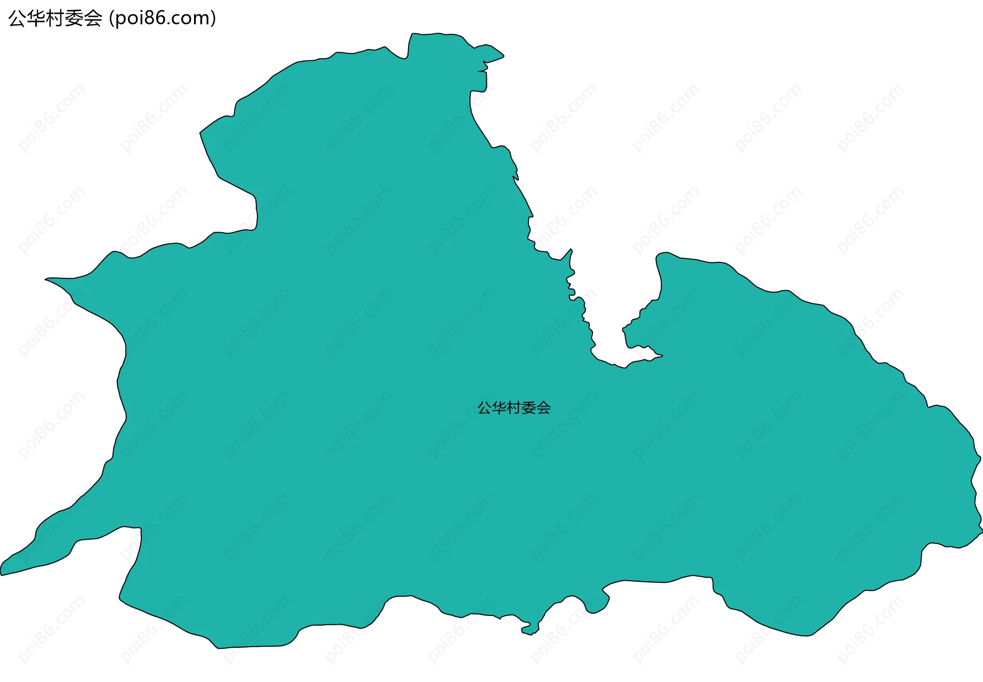 公华村委会边界地图