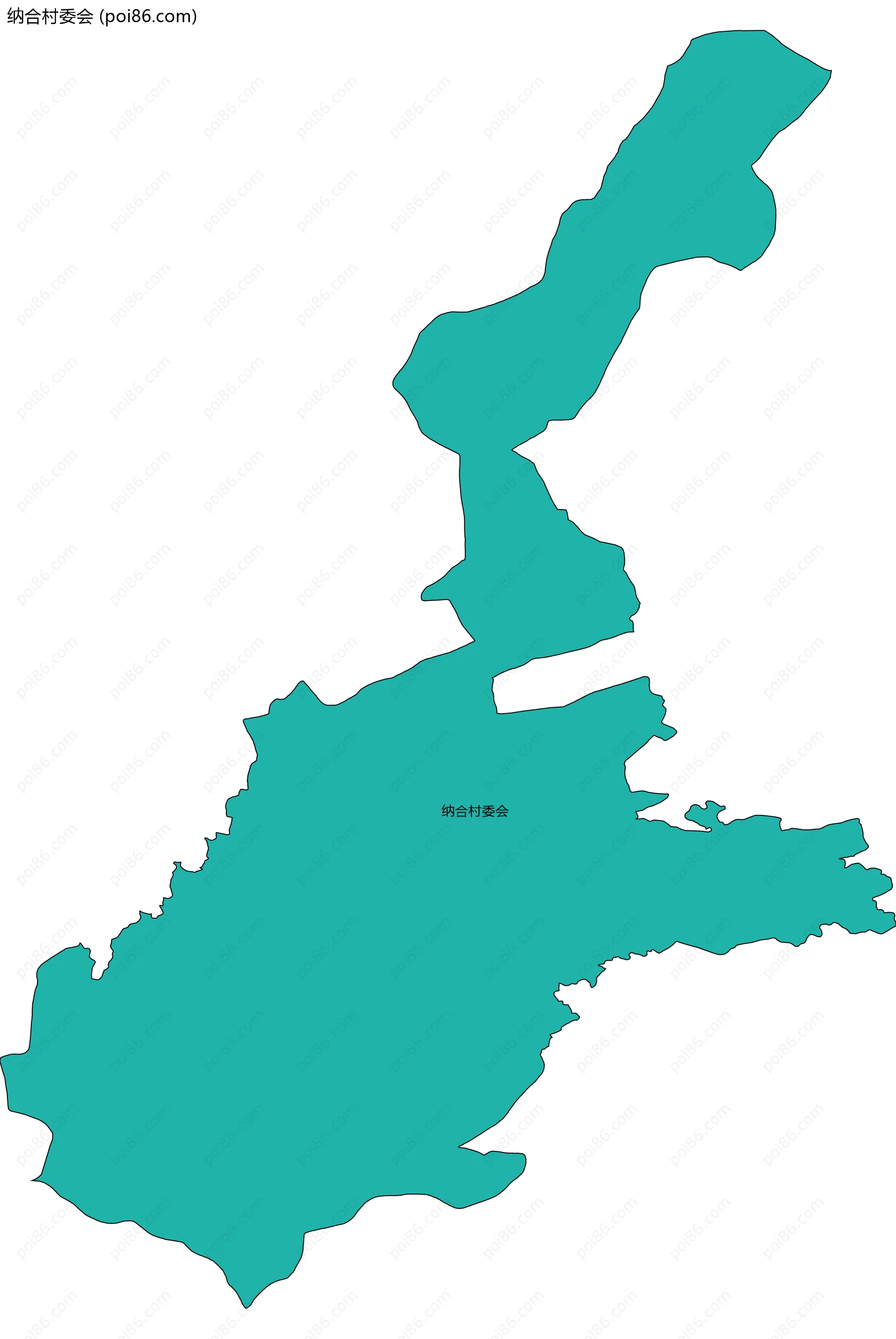 纳合村委会边界地图