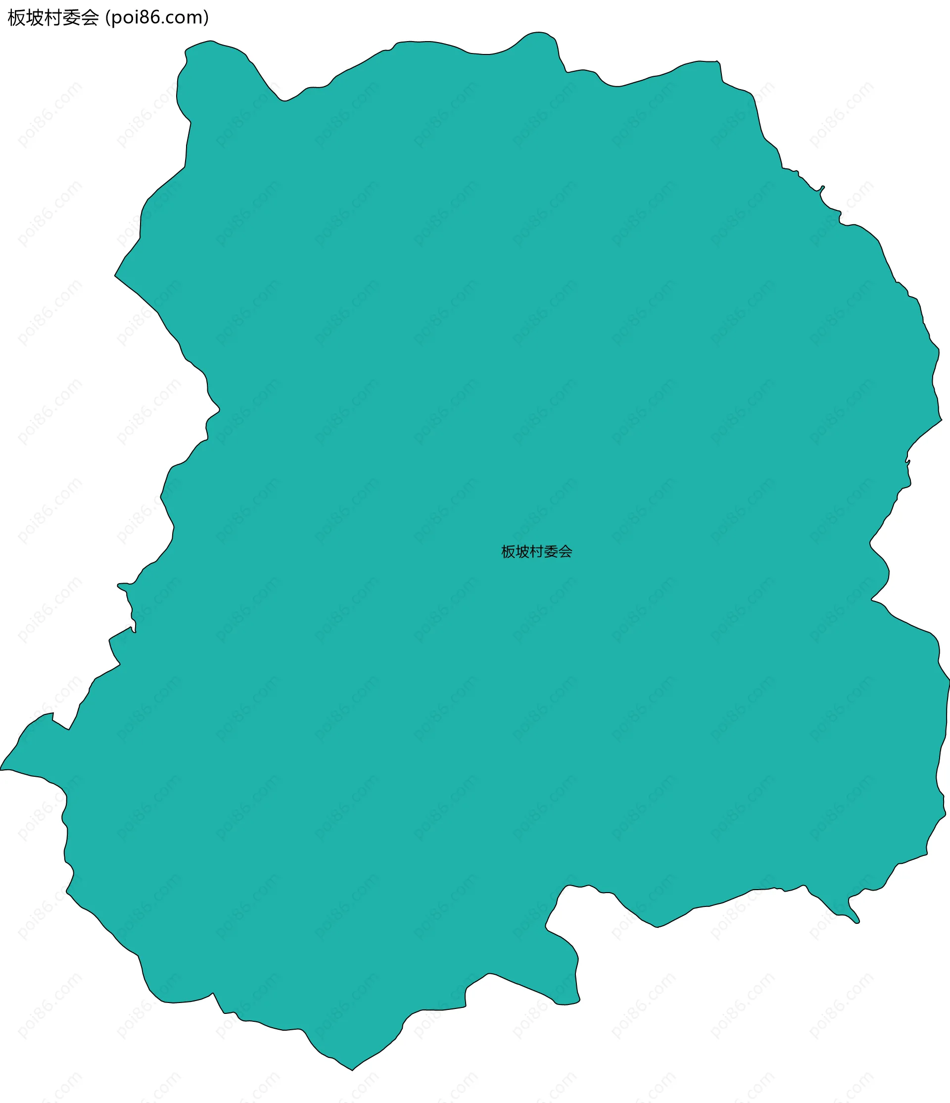 板坡村委会边界地图