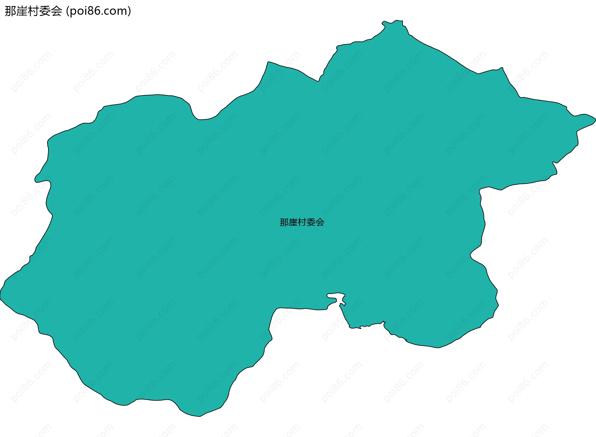那崖村委会边界地图