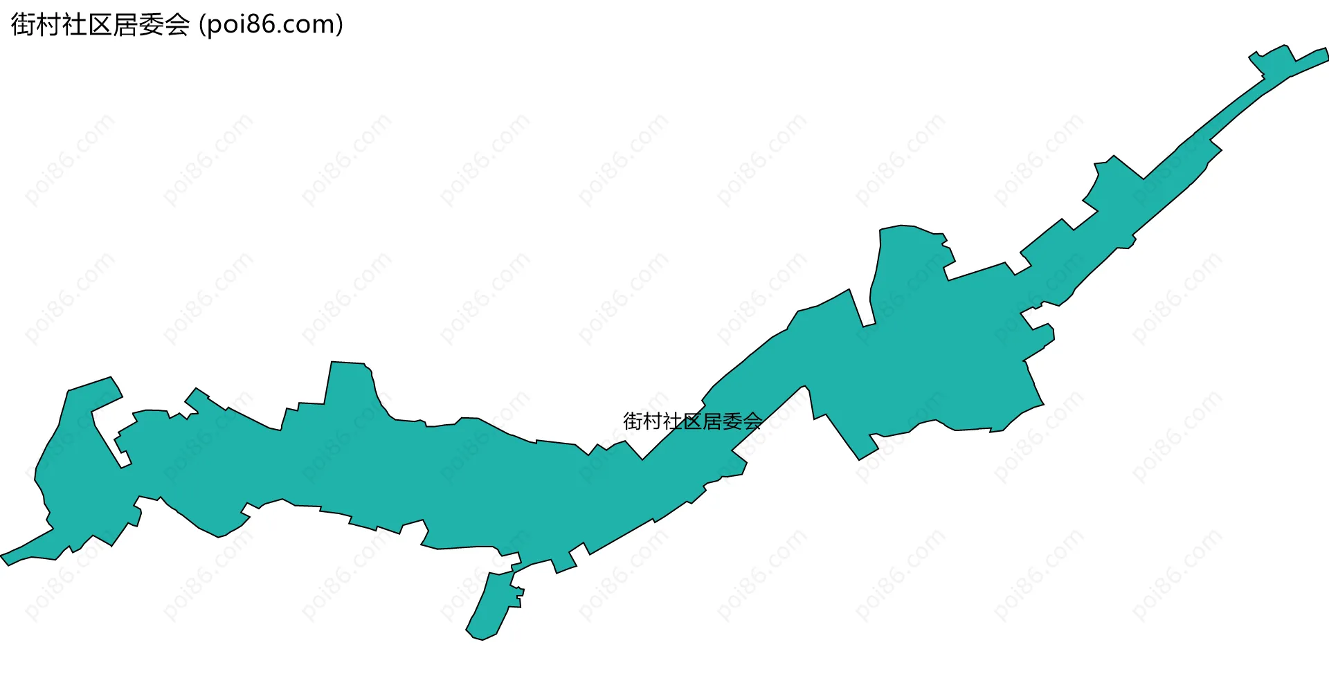 街村社区居委会边界地图