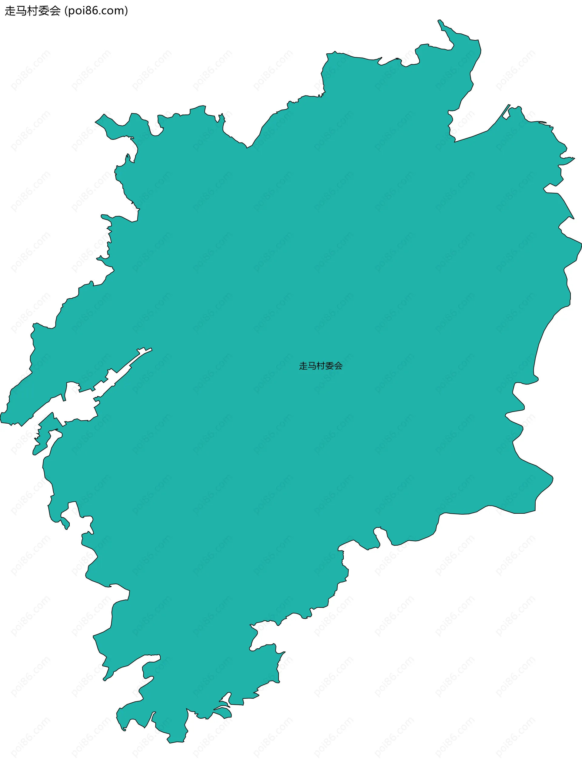 走马村委会边界地图