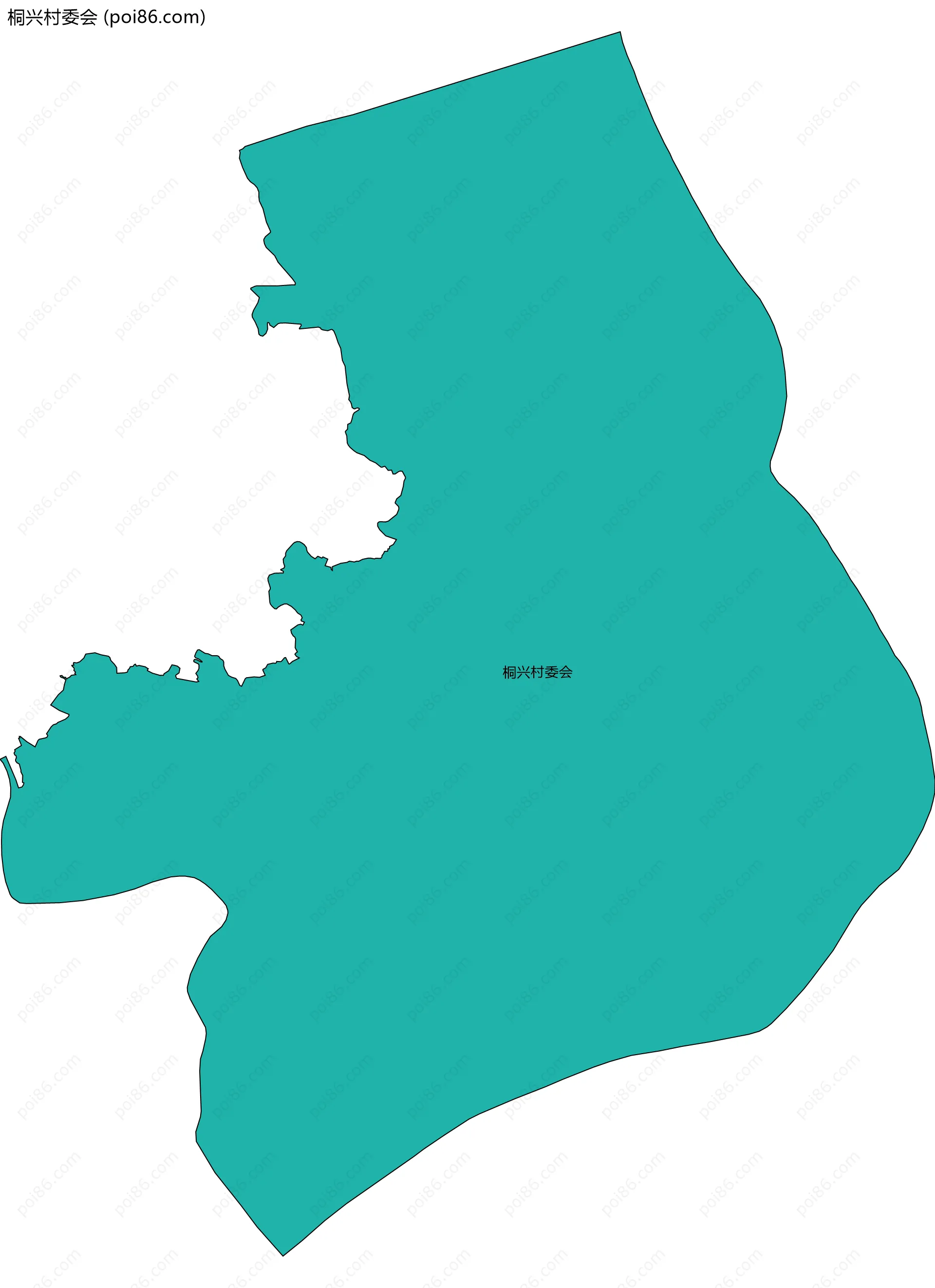 桐兴村委会边界地图