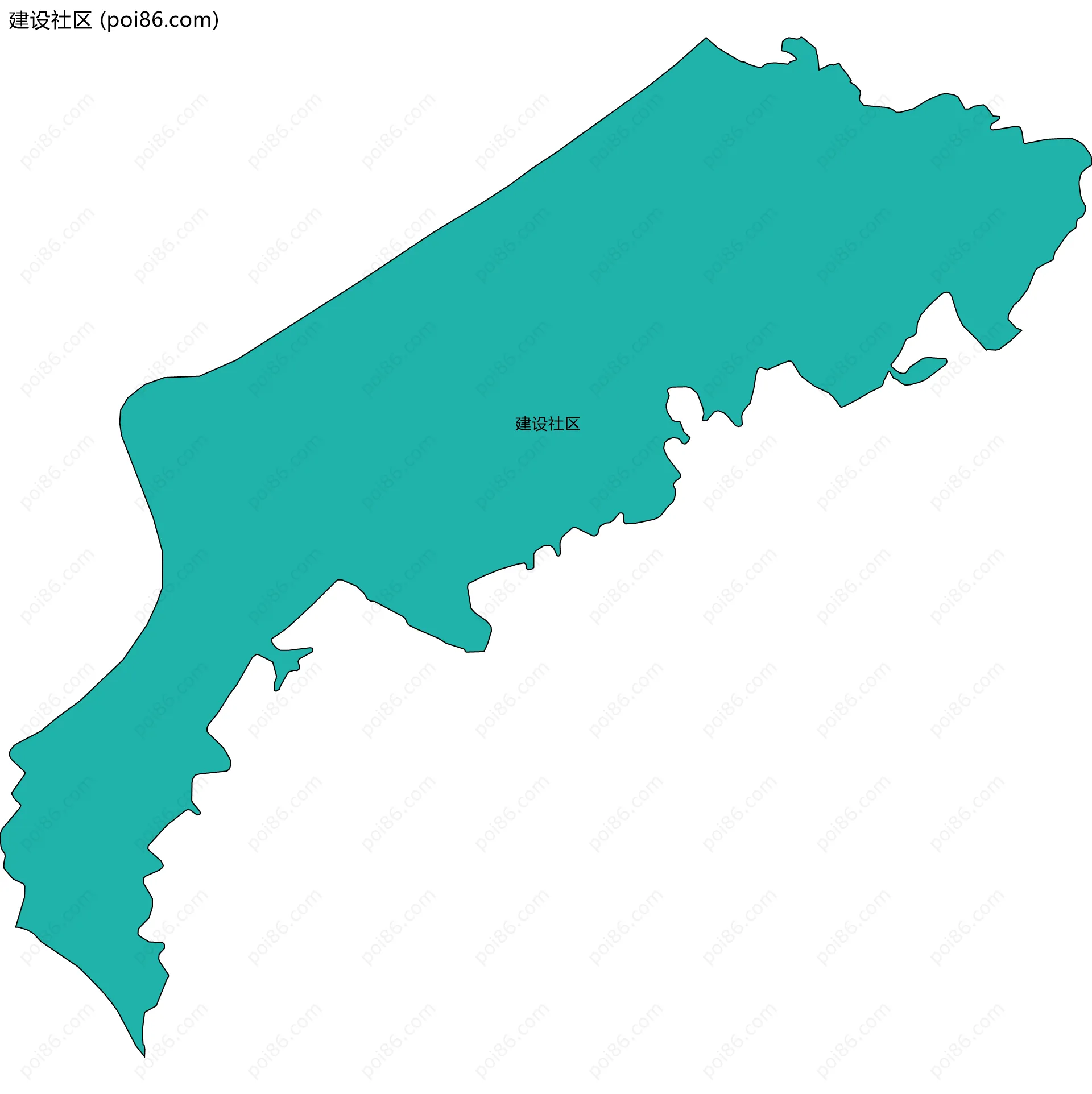 建设社区边界地图