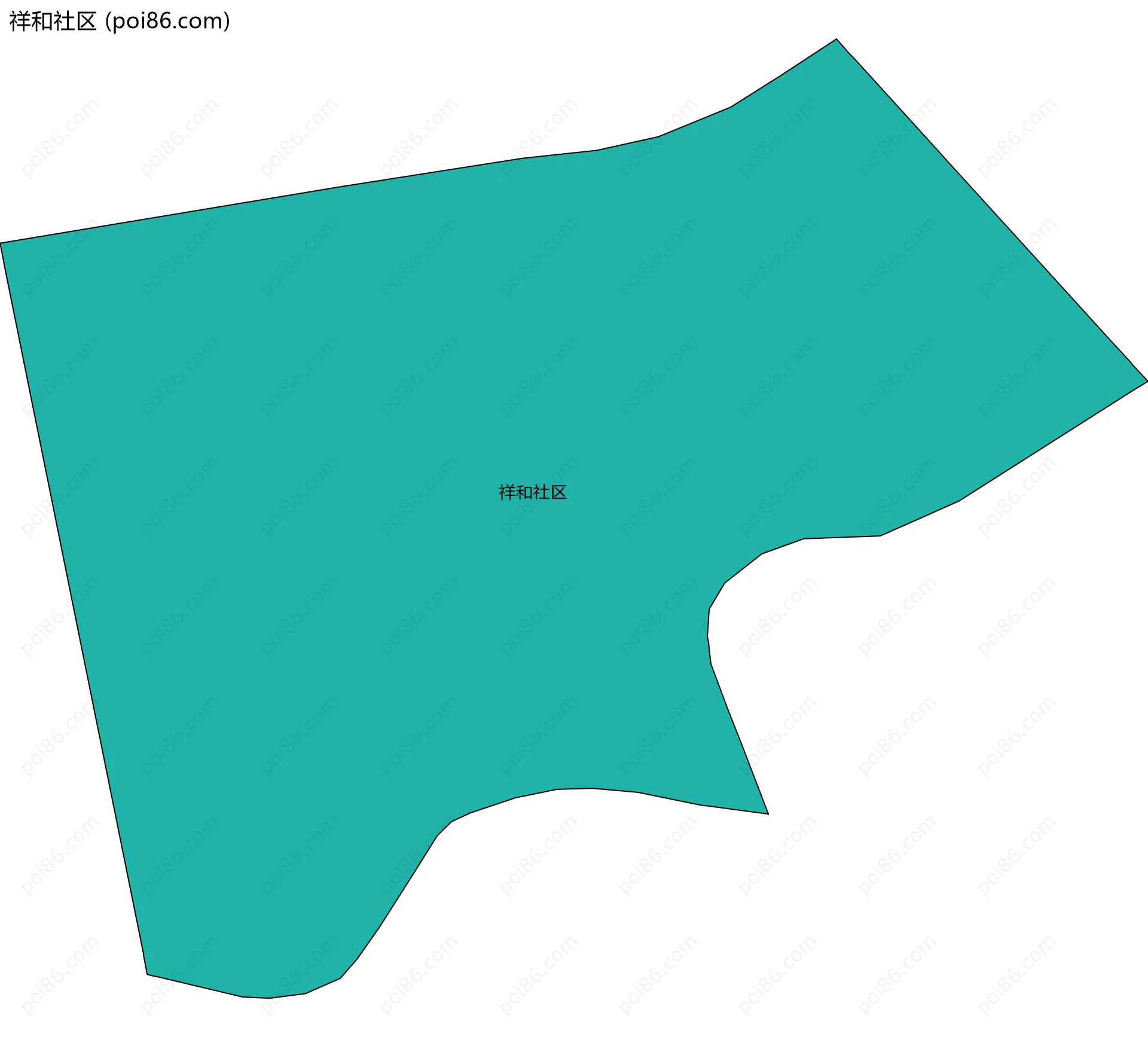 祥和社区边界地图