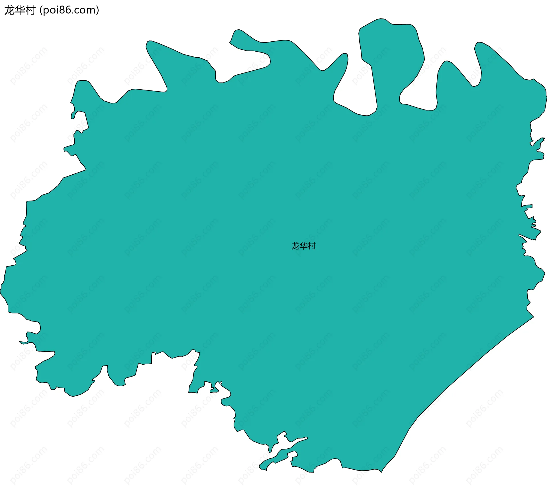 龙华村边界地图