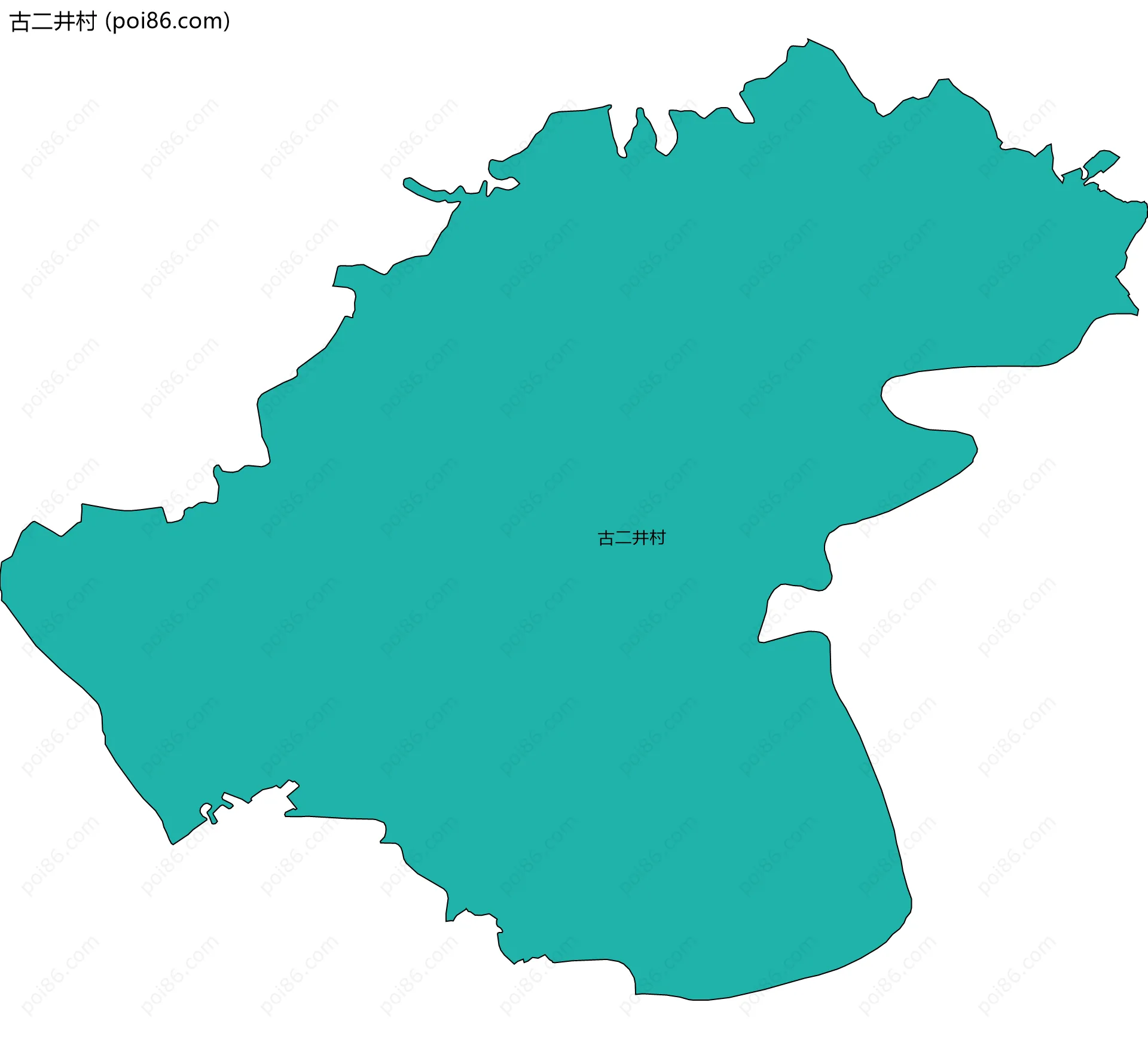 古二井村边界地图