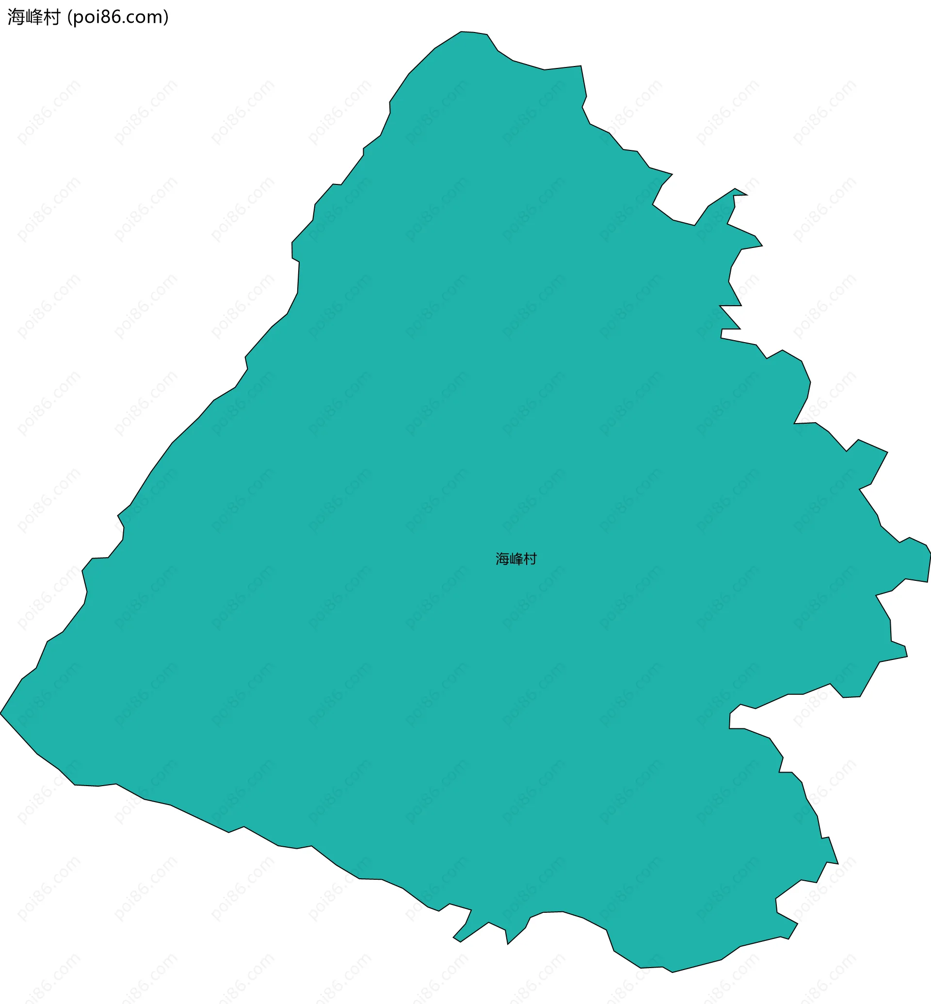 海峰村边界地图