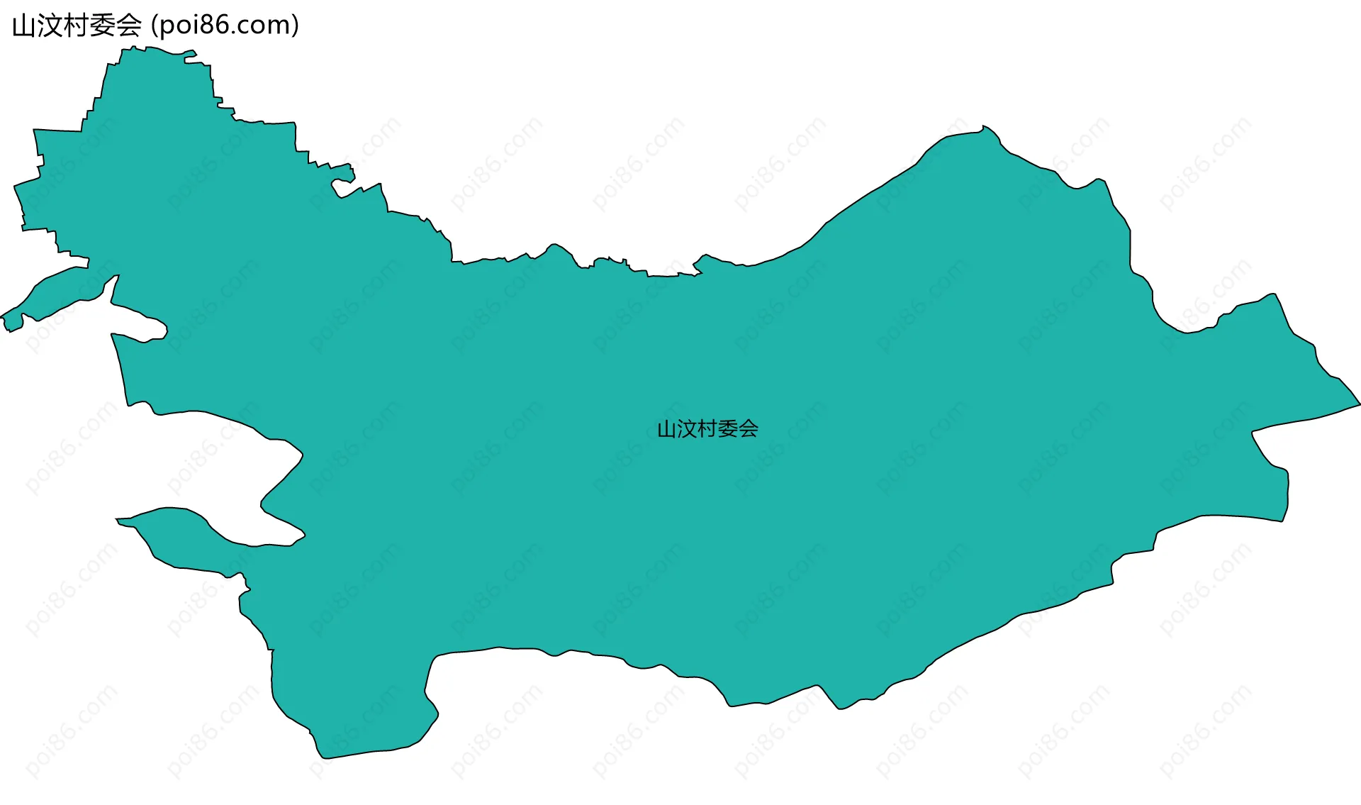 山汶村委会边界地图