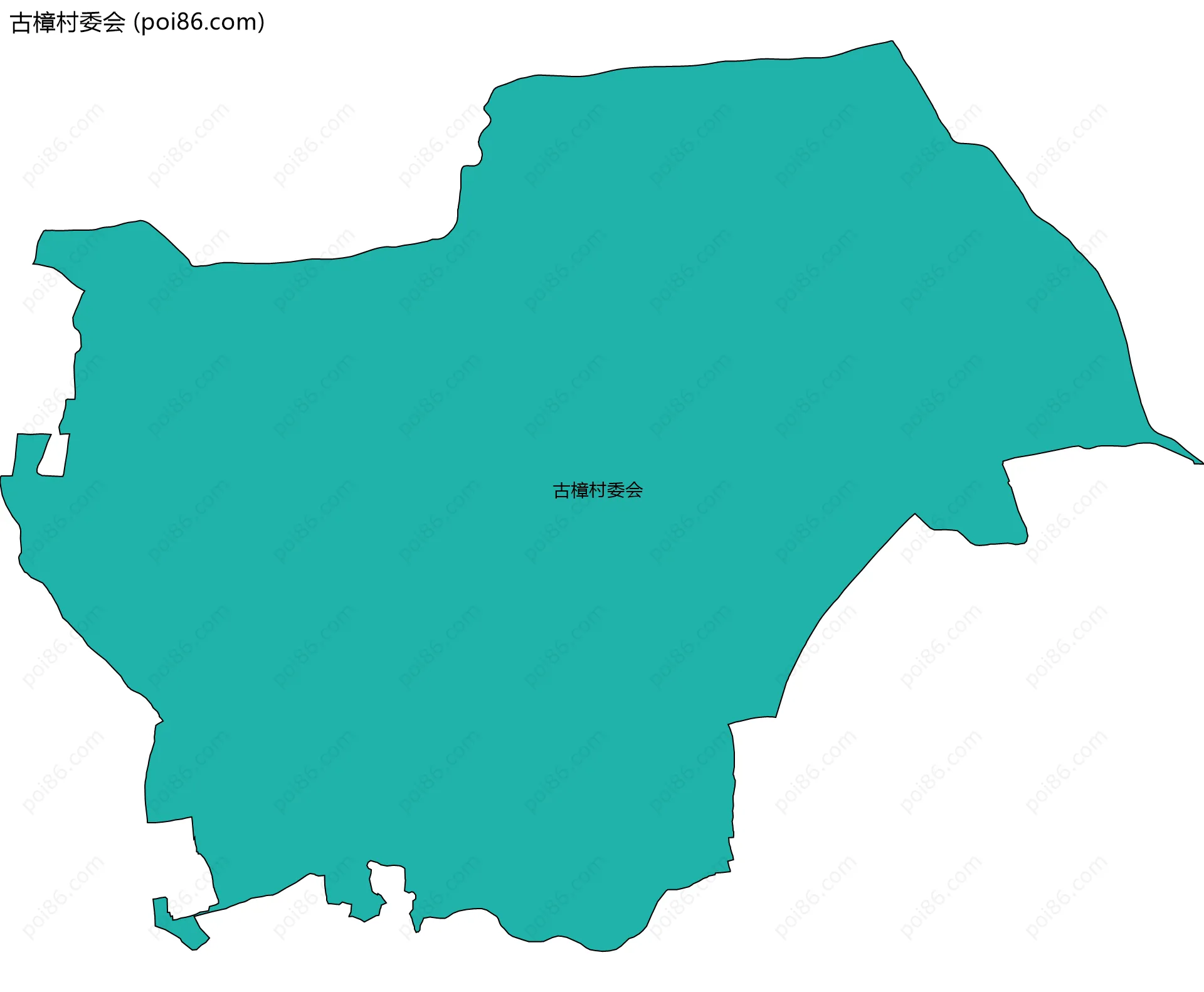 古樟村委会边界地图