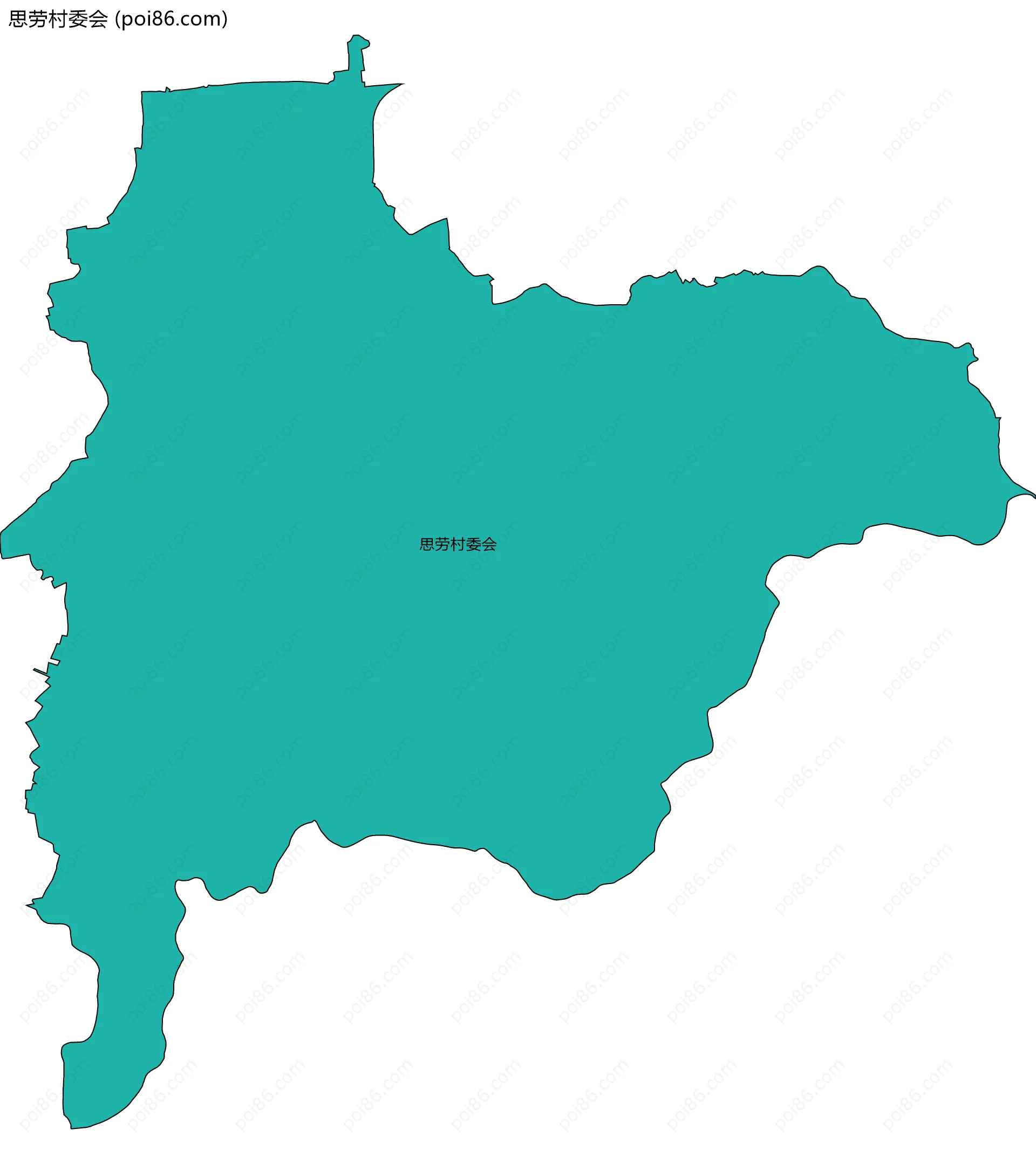 思劳村委会边界地图