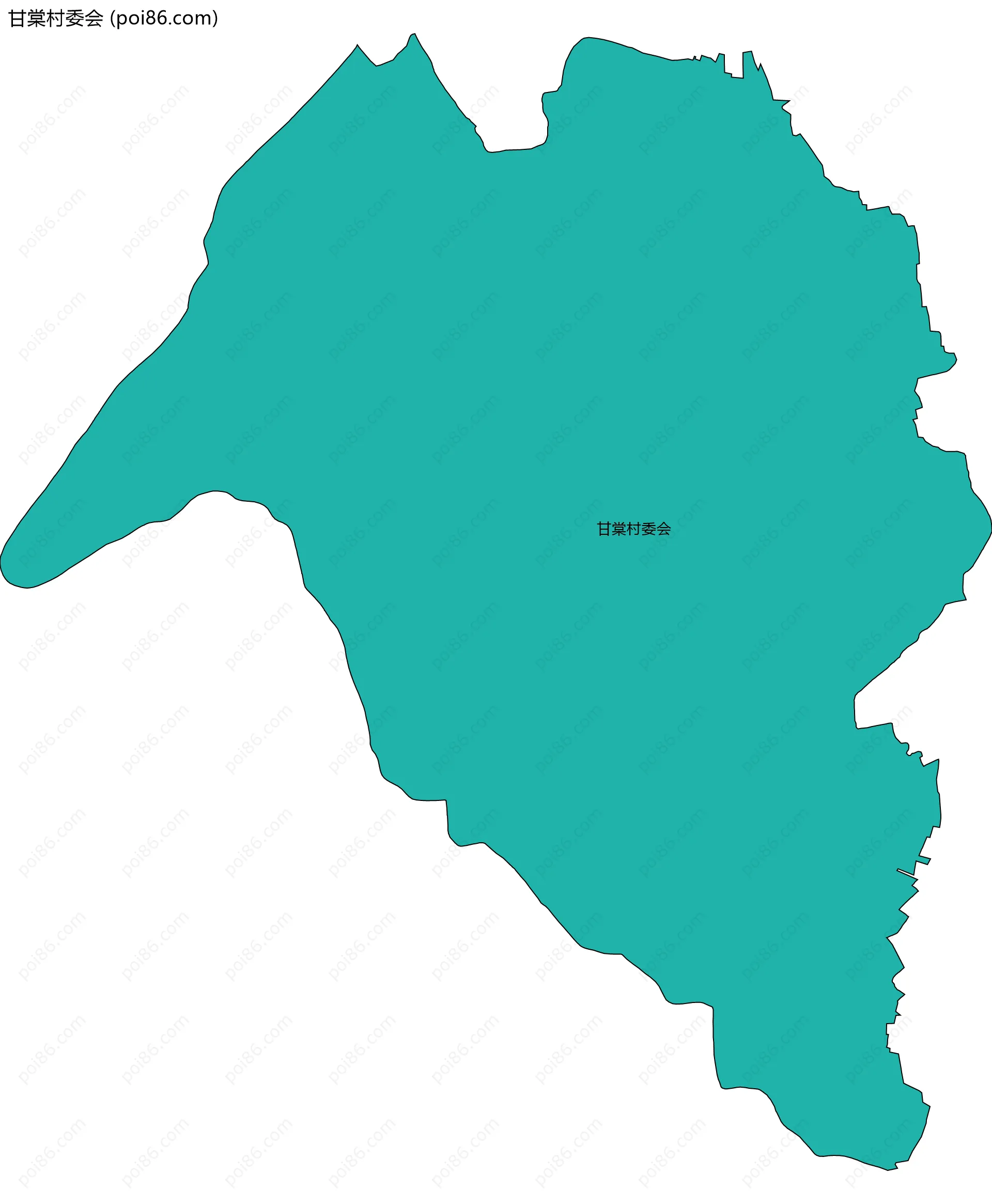 甘棠村委会边界地图