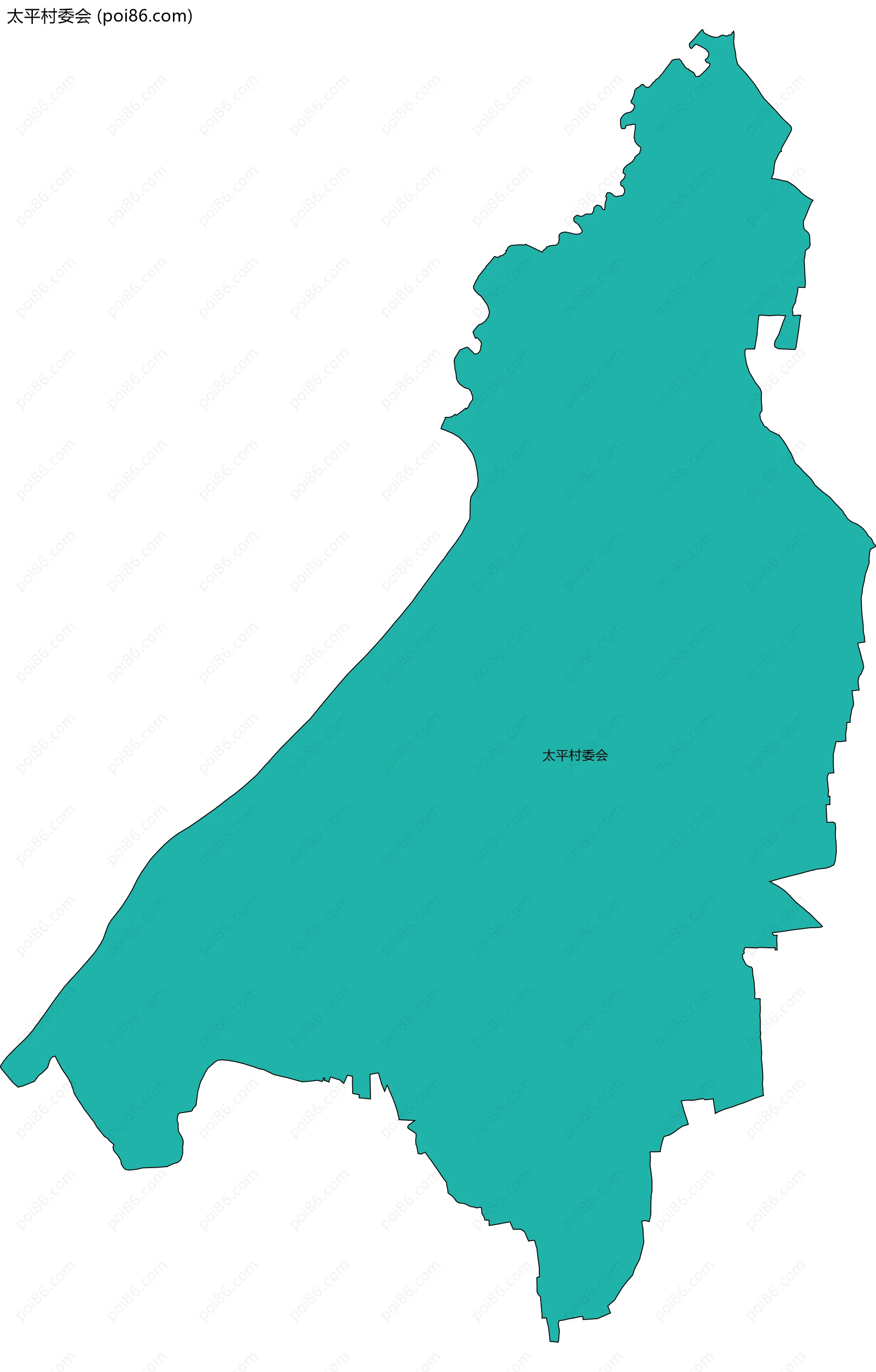 太平村委会边界地图