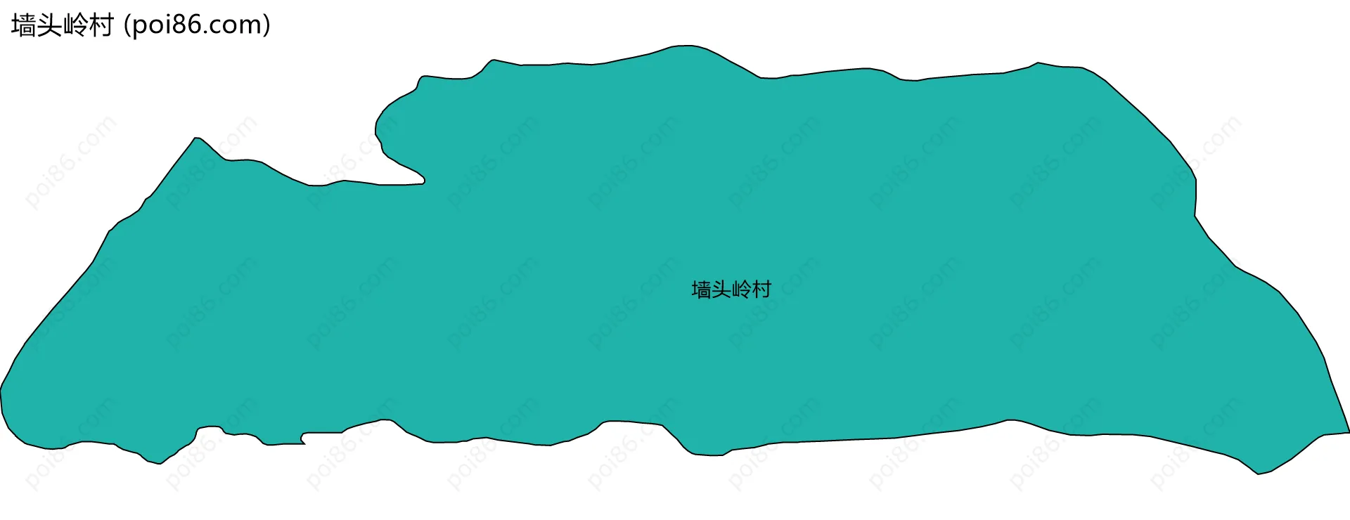 墙头岭村边界地图