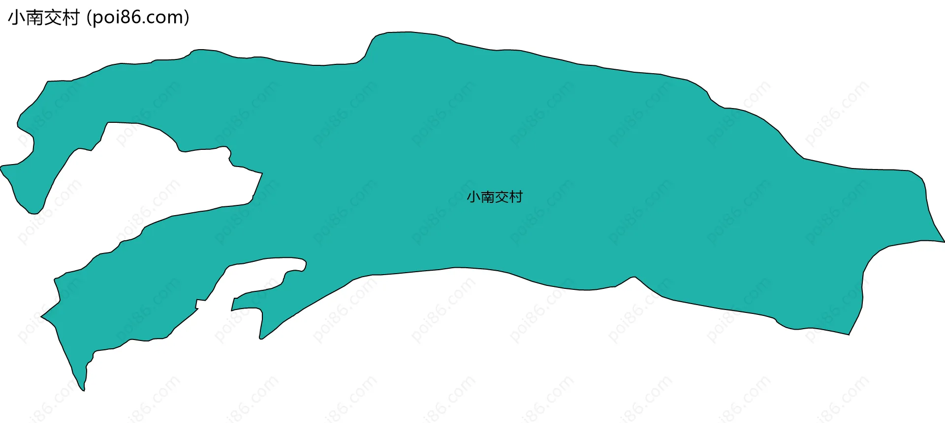 小南交村边界地图