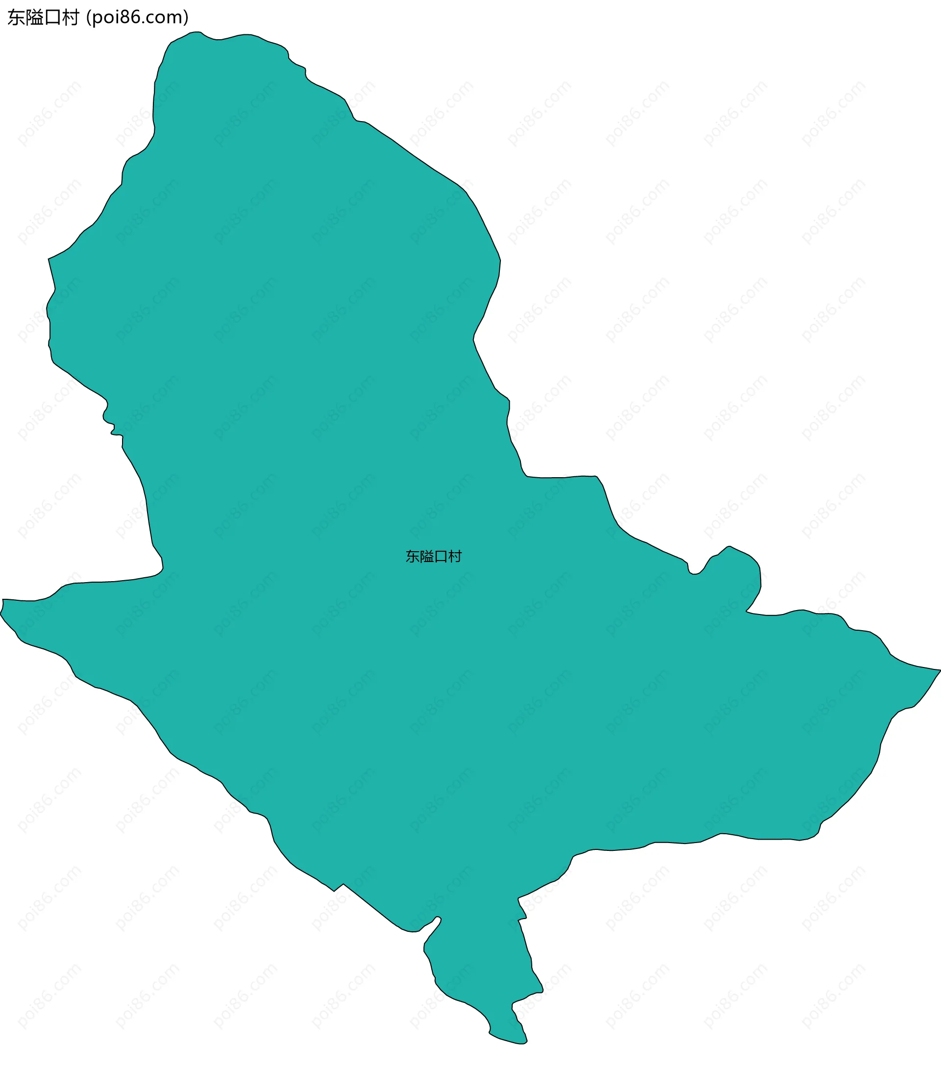 东隘口村边界地图