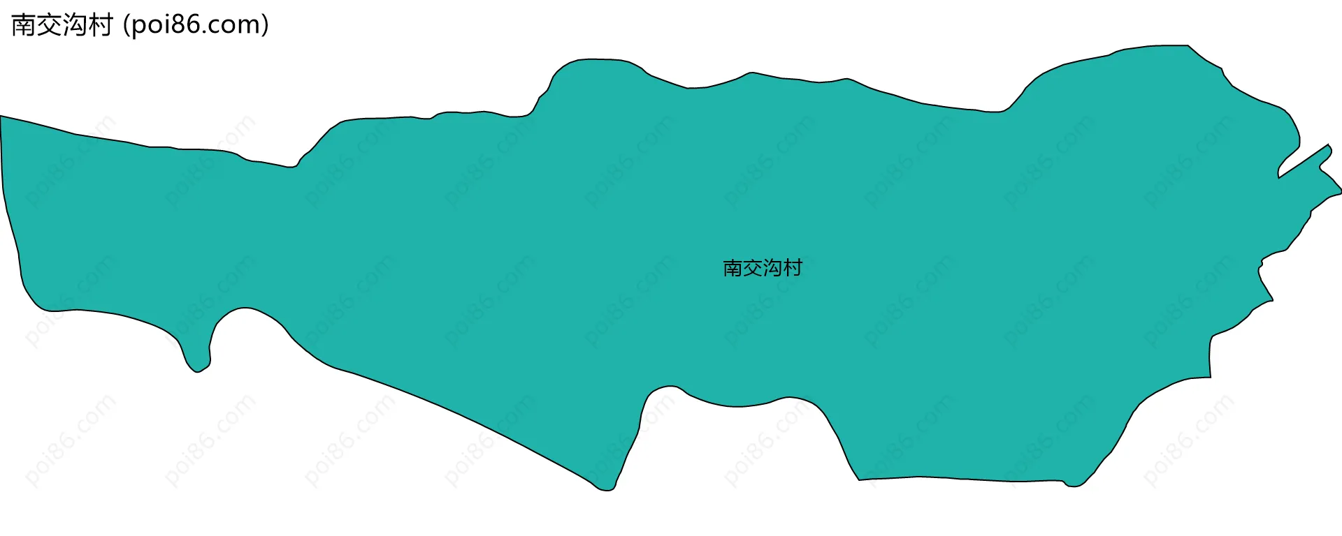 南交沟村边界地图