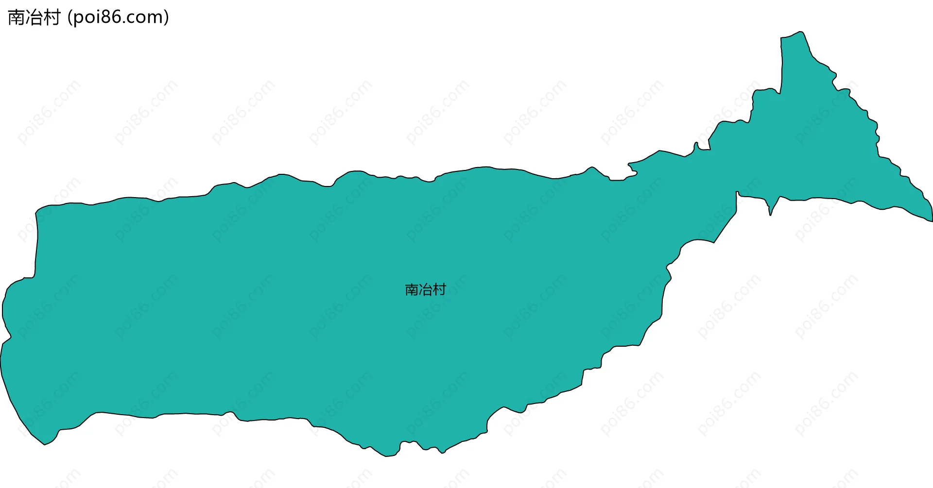 南冶村边界地图