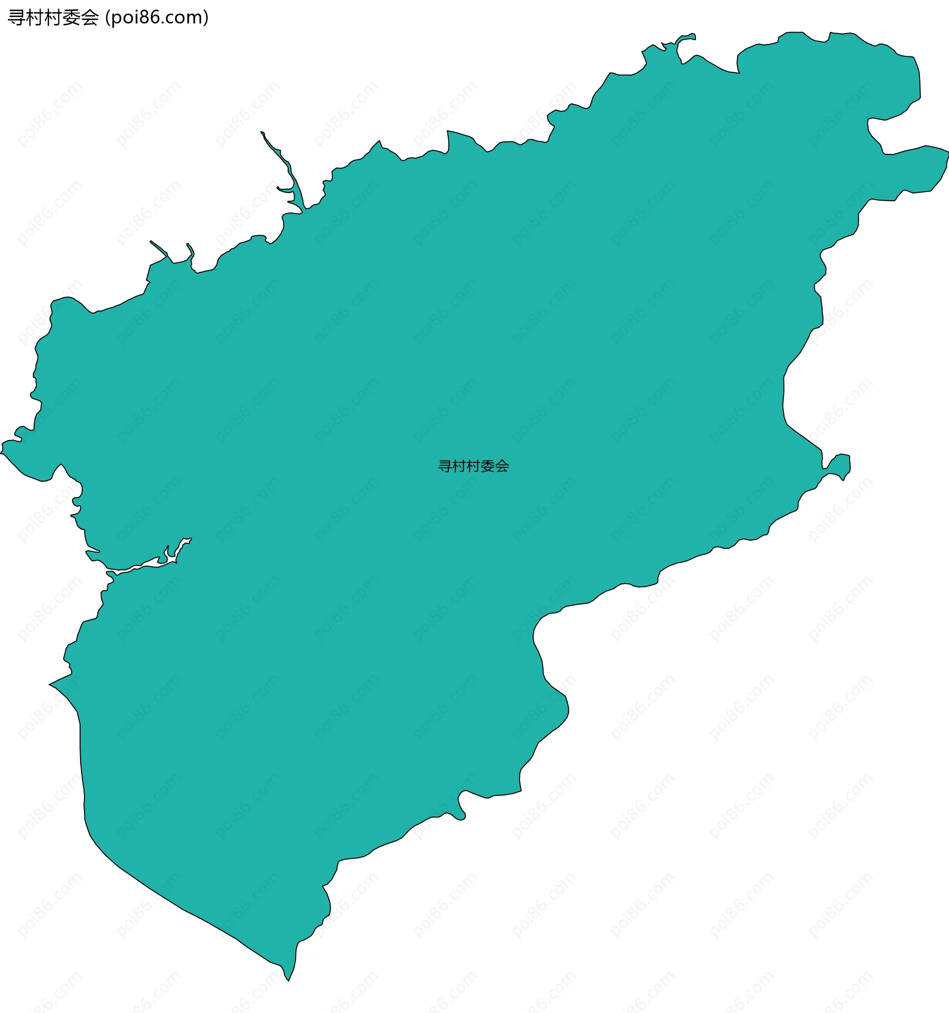 寻村村委会边界地图