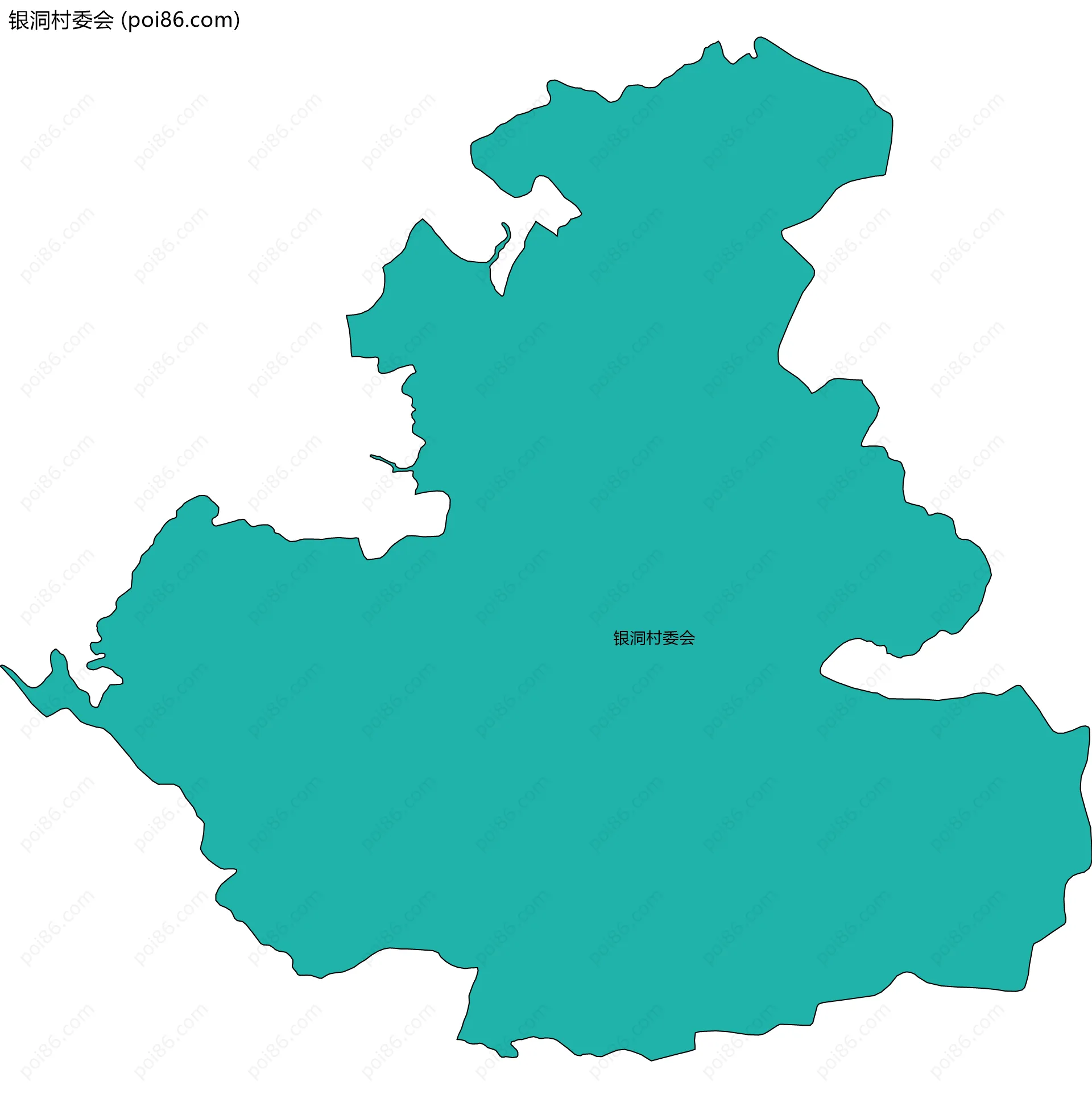 银洞村委会边界地图
