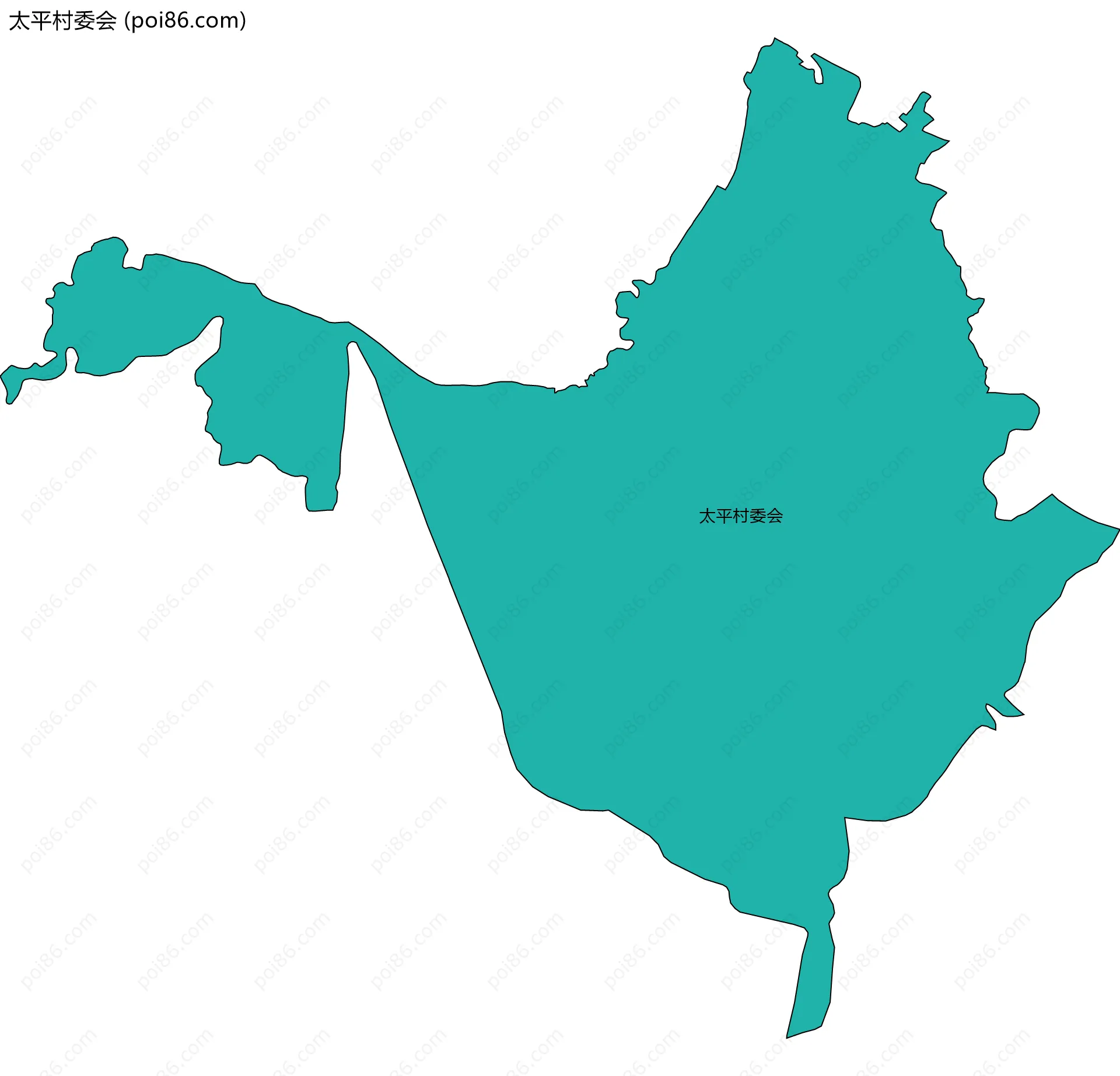 太平村委会边界地图