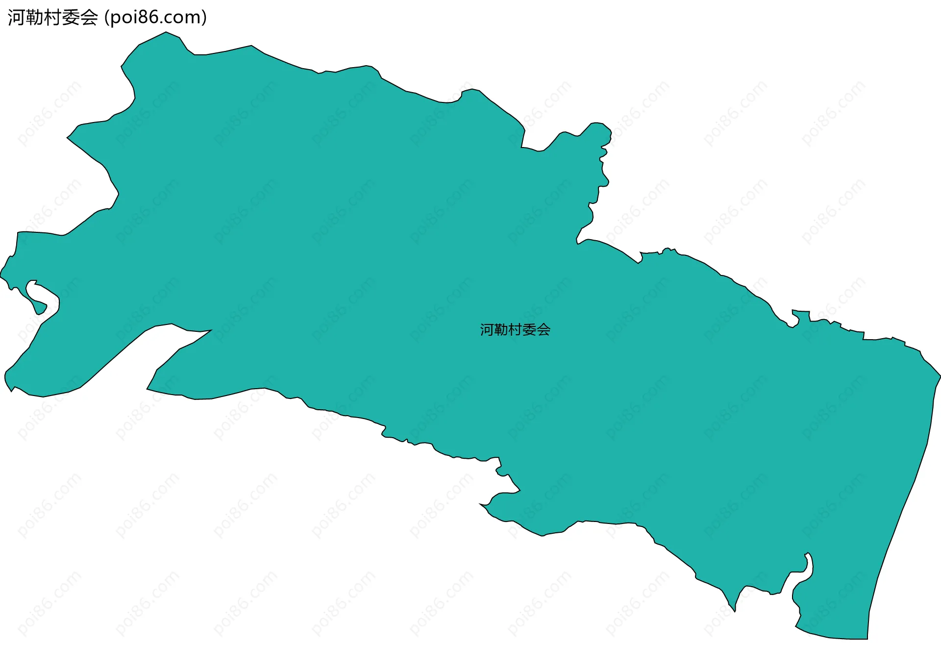 河勒村委会边界地图