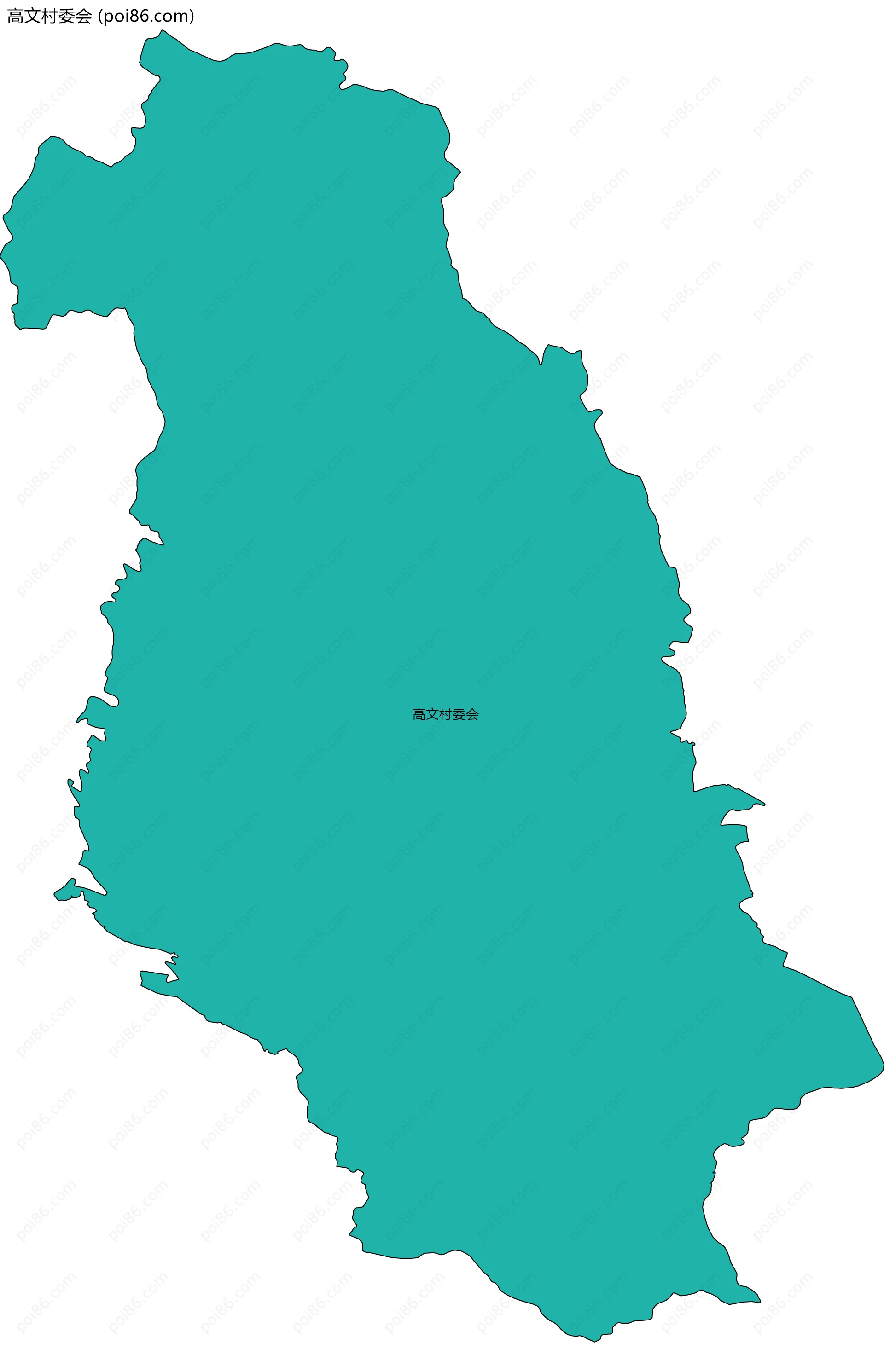 高文村委会边界地图