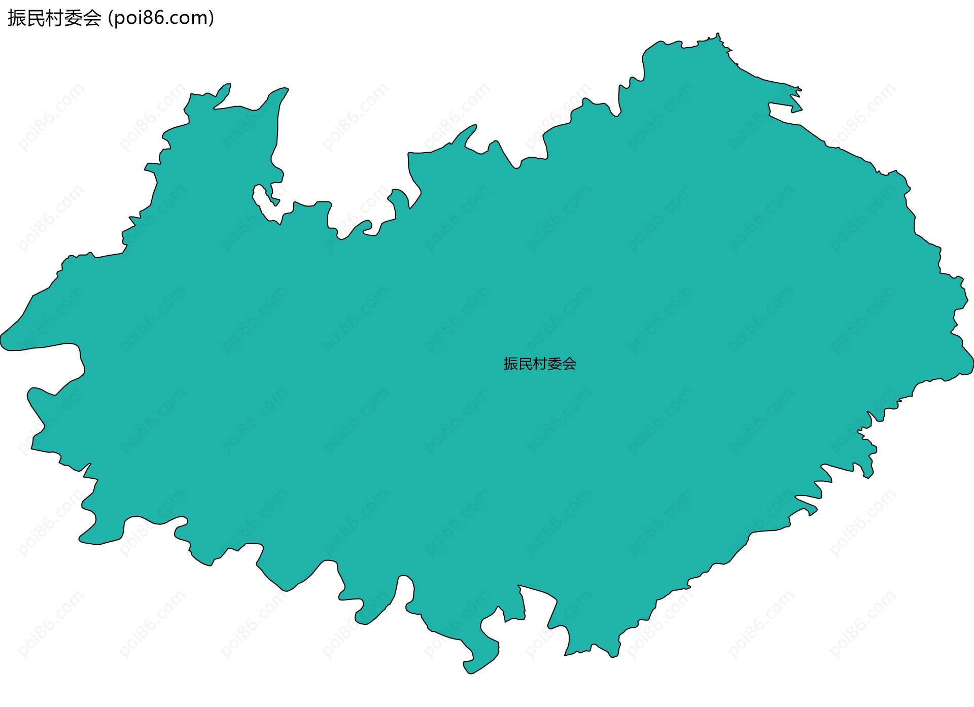 振民村委会边界地图