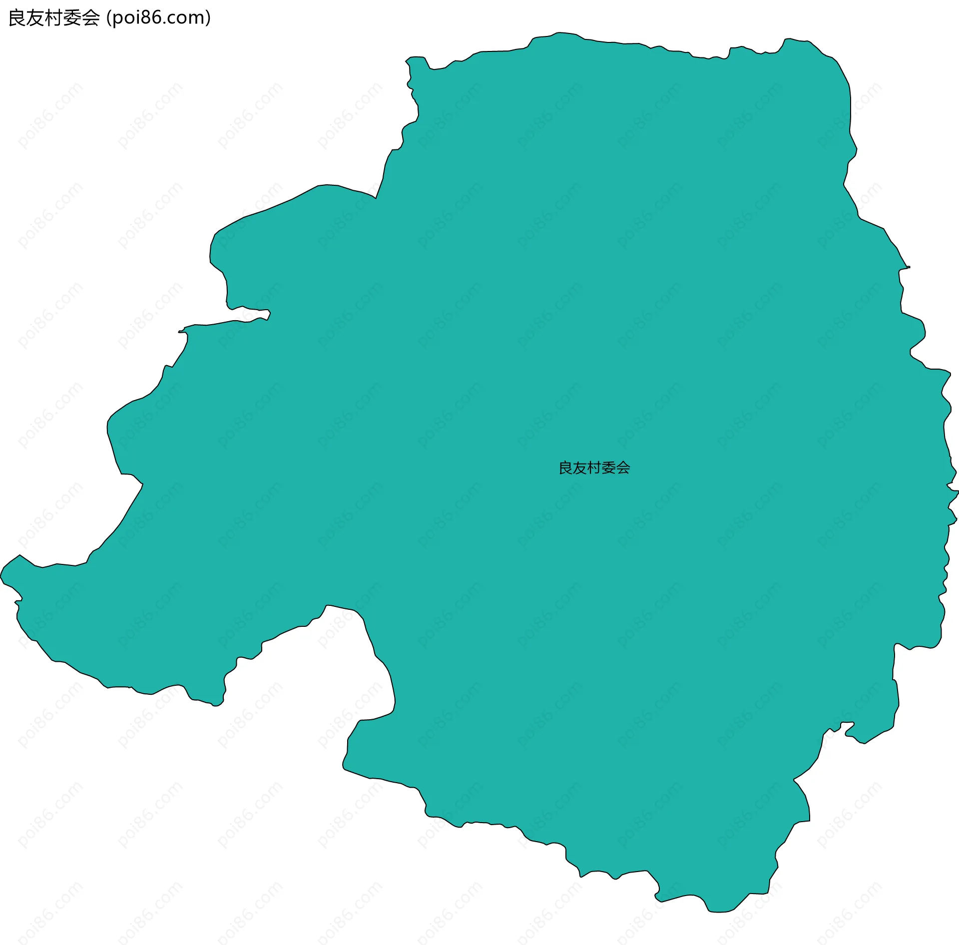 良友村委会边界地图