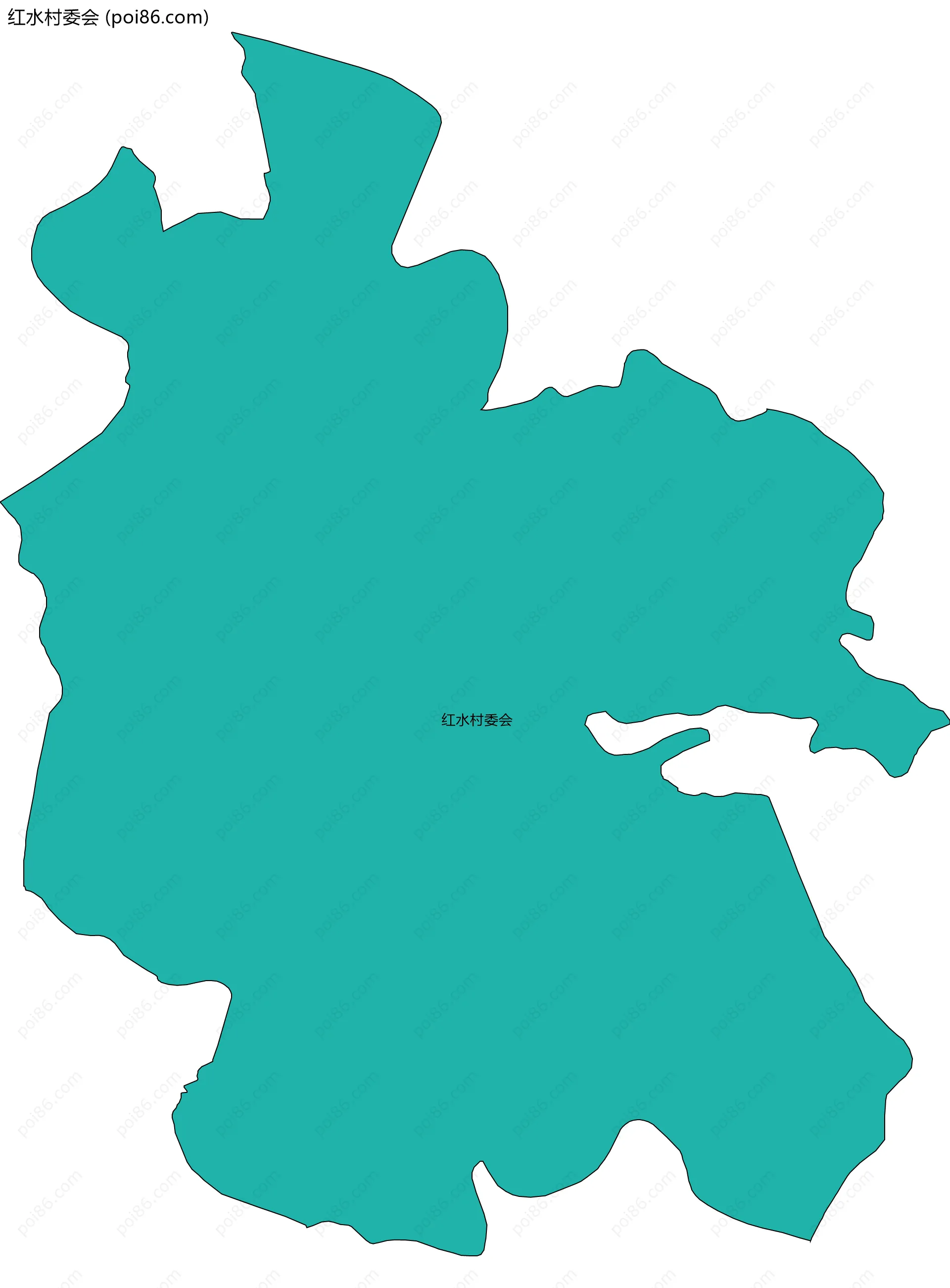 红水村委会边界地图