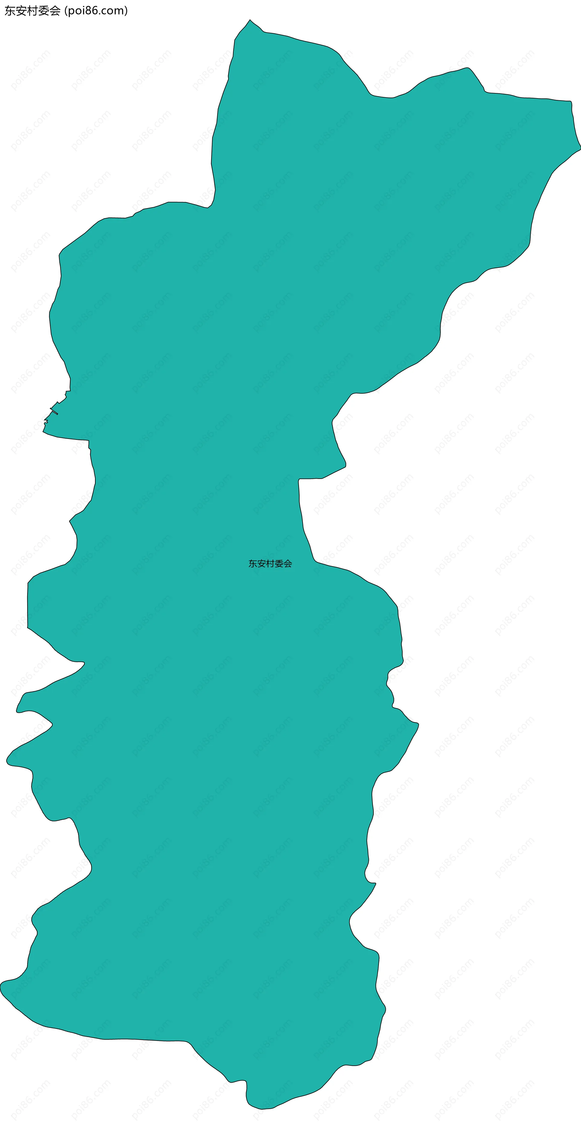 东安村委会边界地图