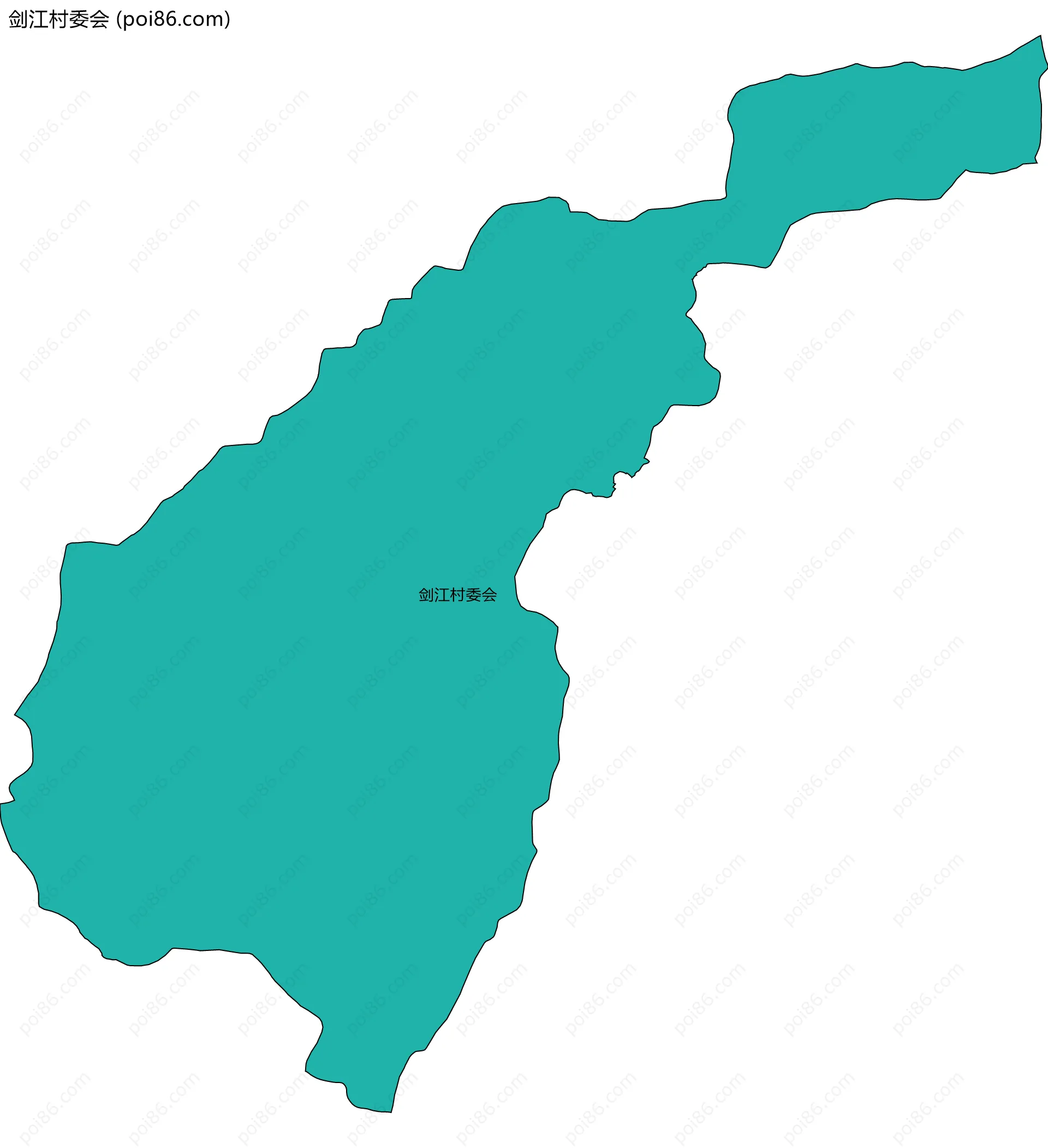 剑江村委会边界地图