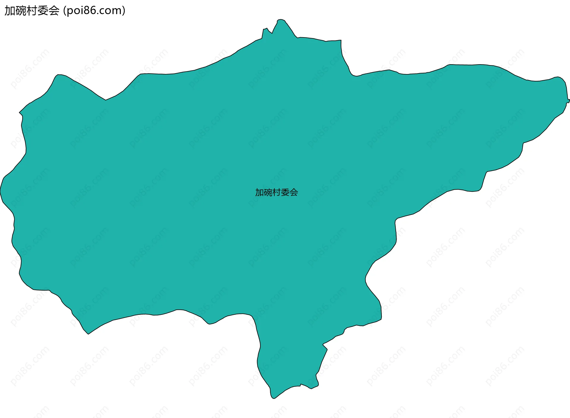 加碗村委会边界地图