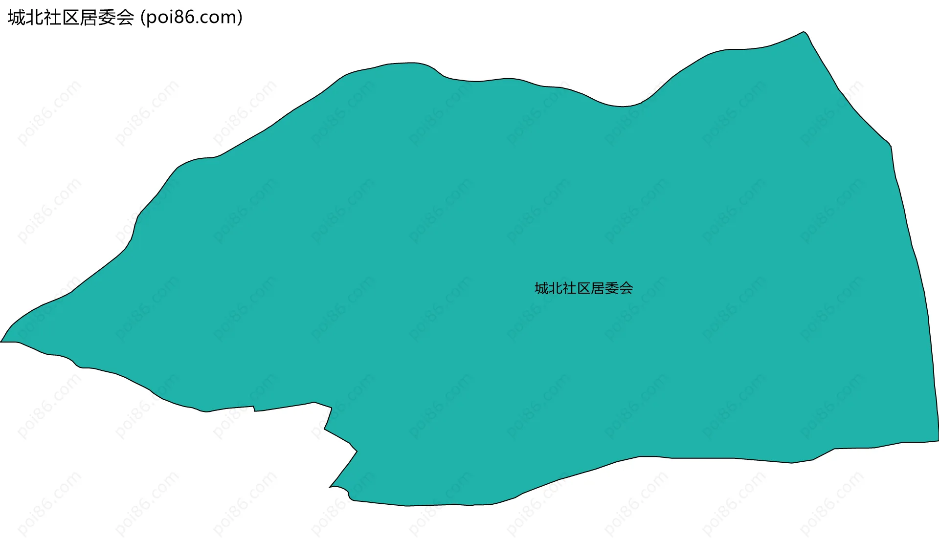 城北社区居委会边界地图